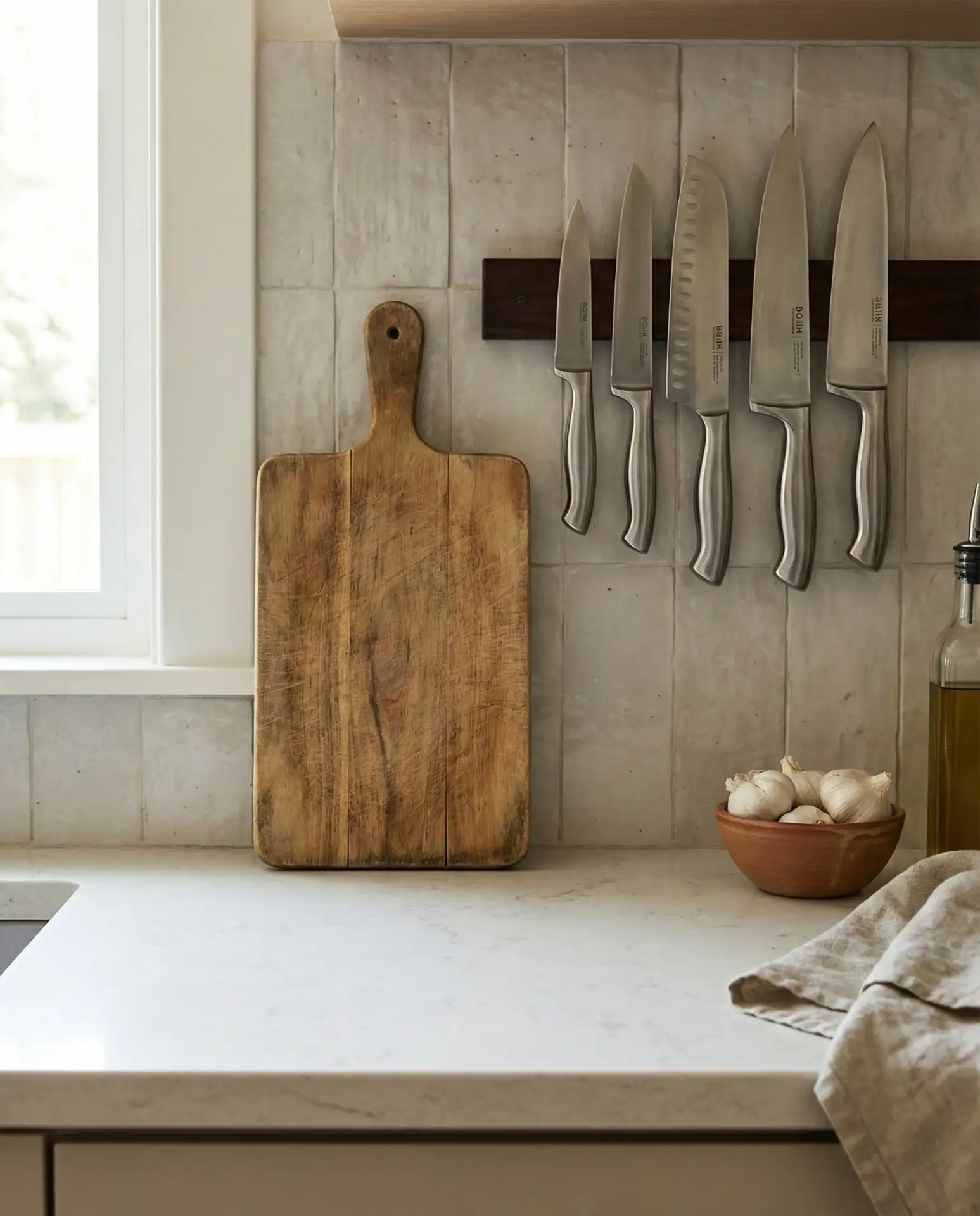 Functional Cutting Board and Knife Display 1