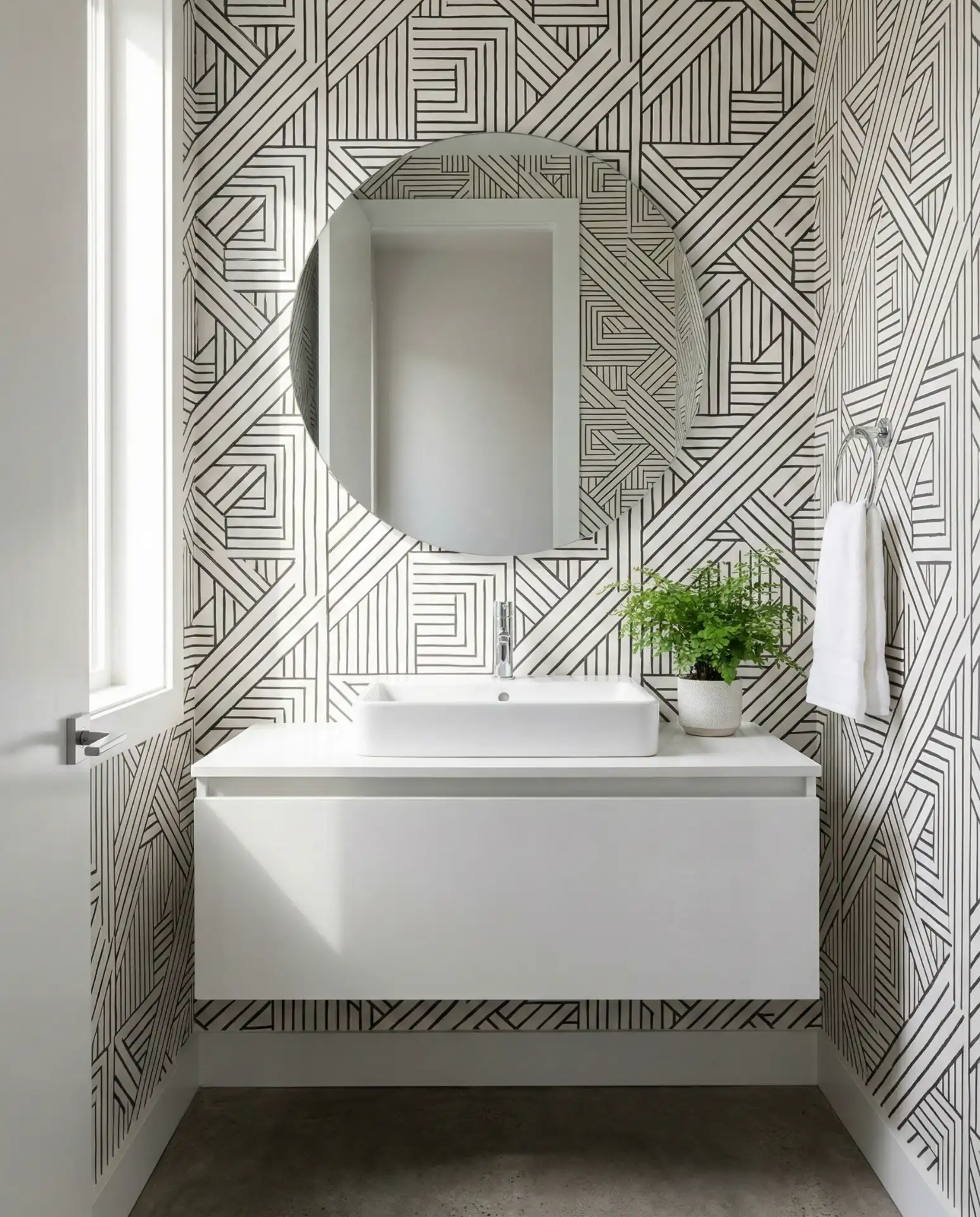 Geometric Wallpaper Accent 1