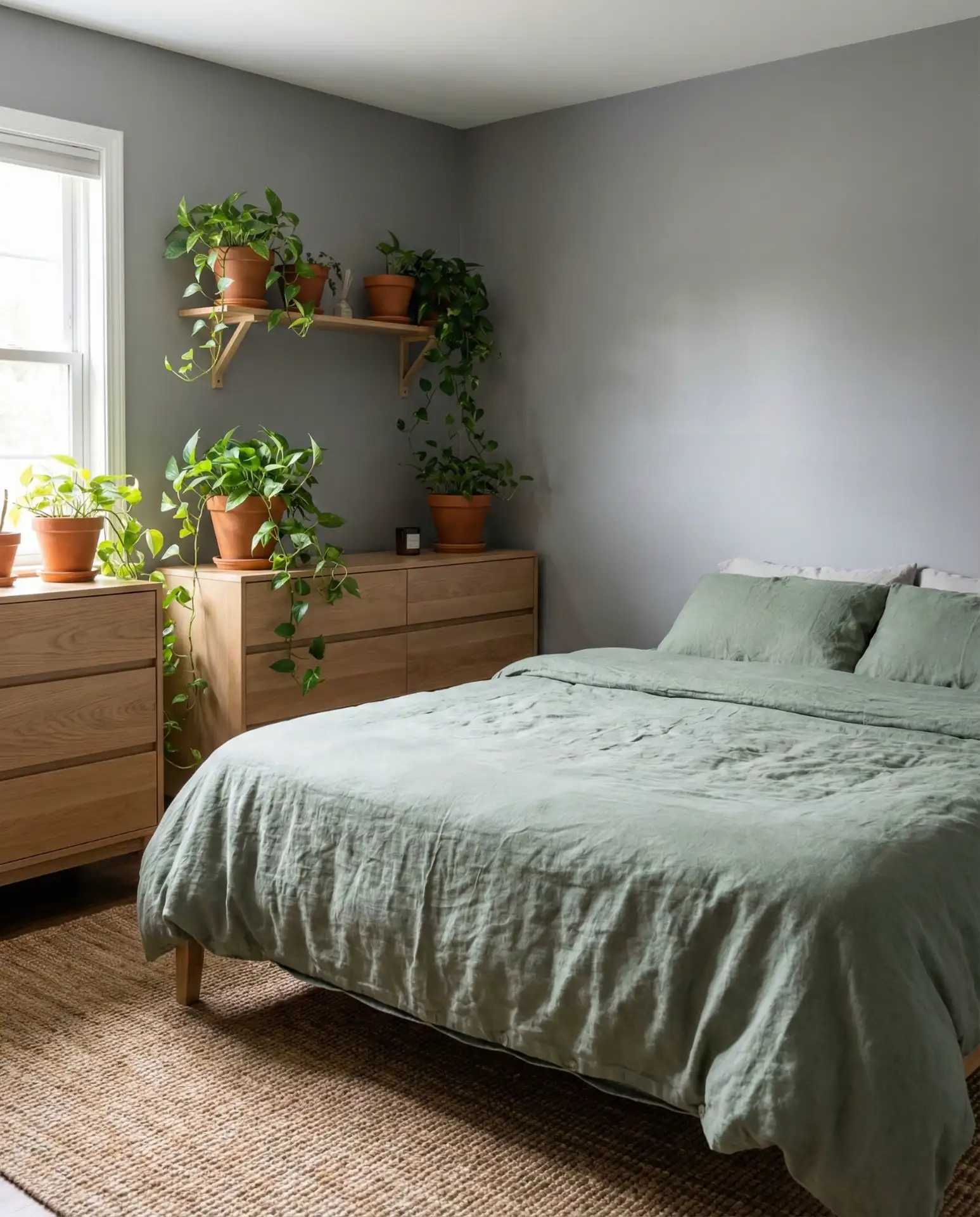 Grey and Sage Green Sanctuary 1