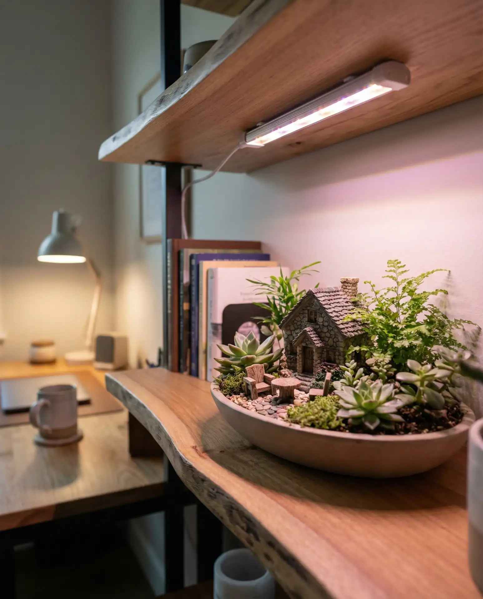 Indoor Fairy Garden with Grow Lights 2