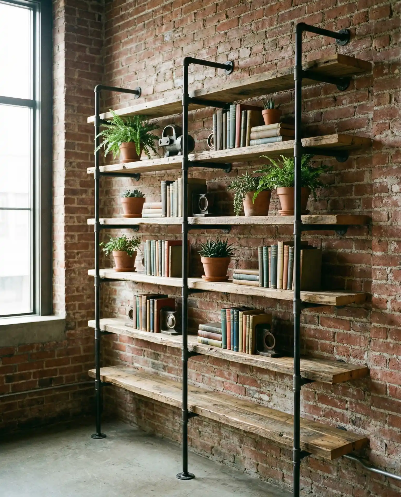 Industrial Pipe Shelving 1