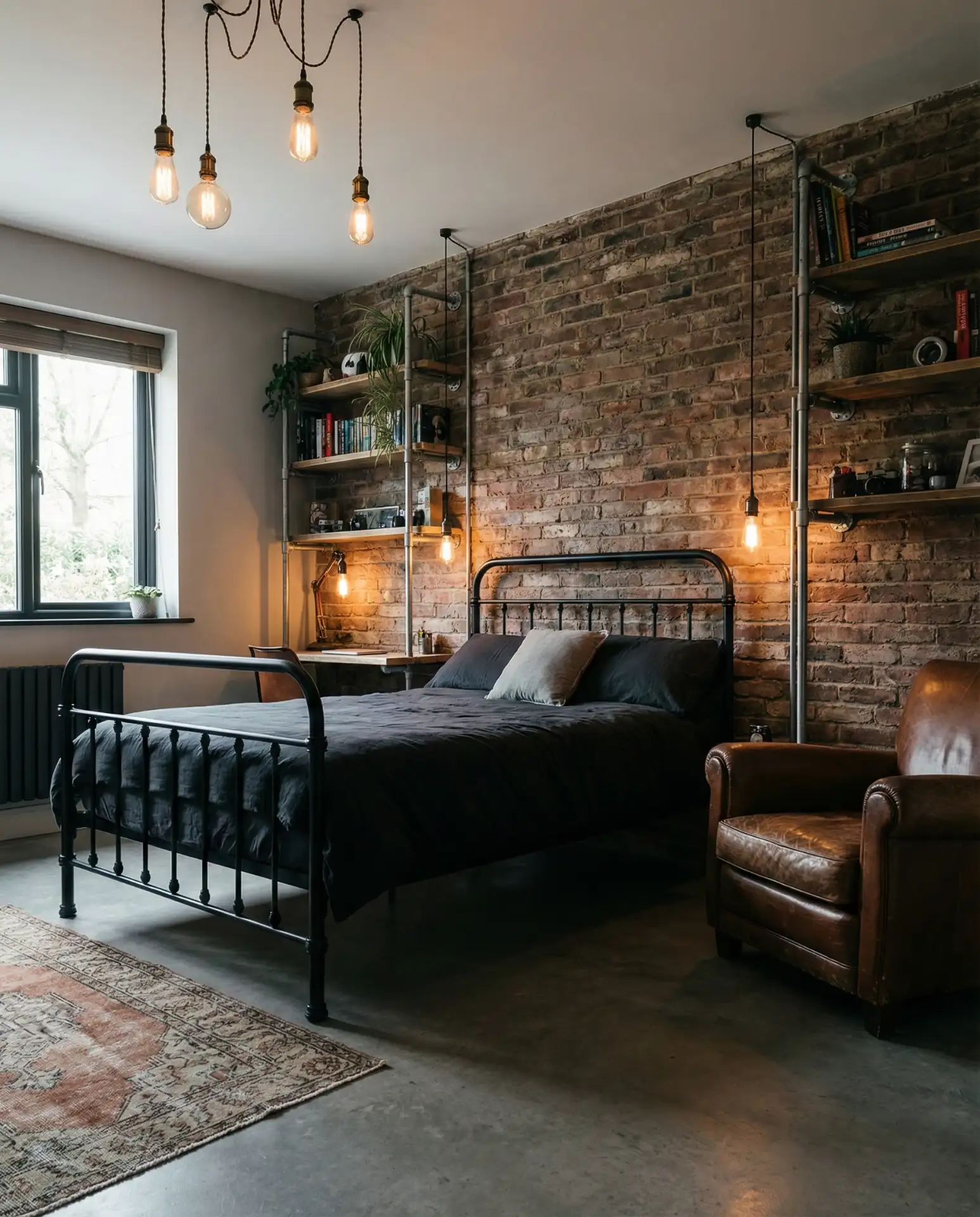 Industrial Style Teen Loft with Exposed Elements 1