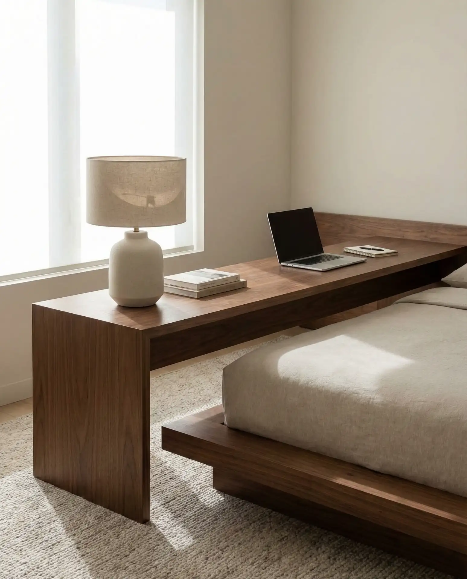 Integrated Desk and Nightstand Combo 1