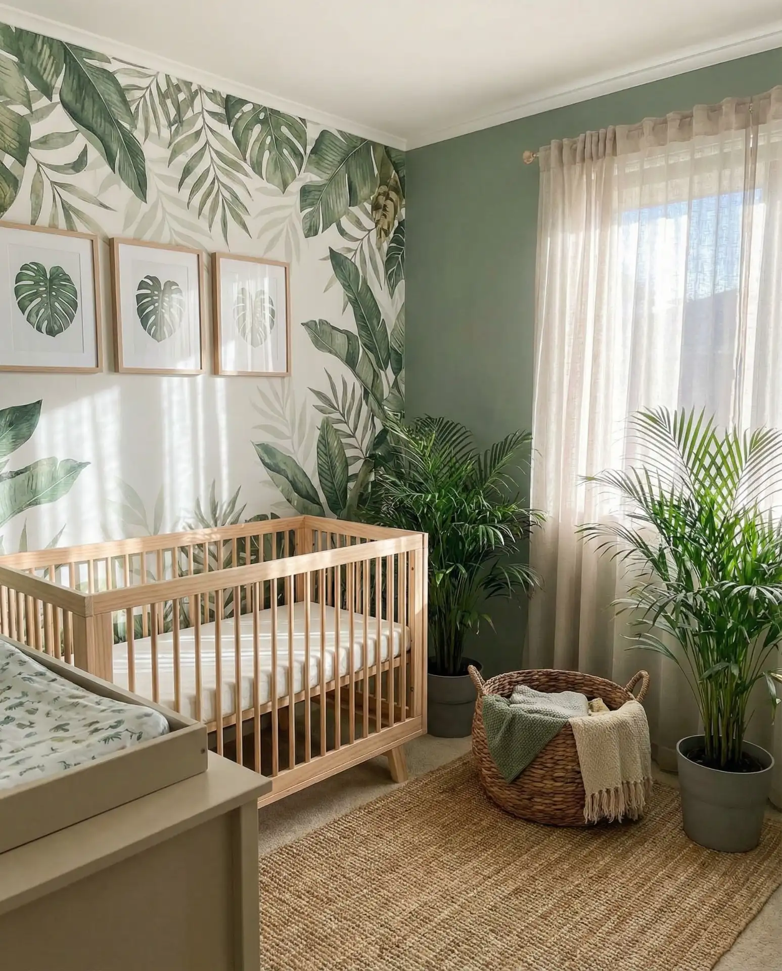 Jungle Nursery with Tropical Prints 1