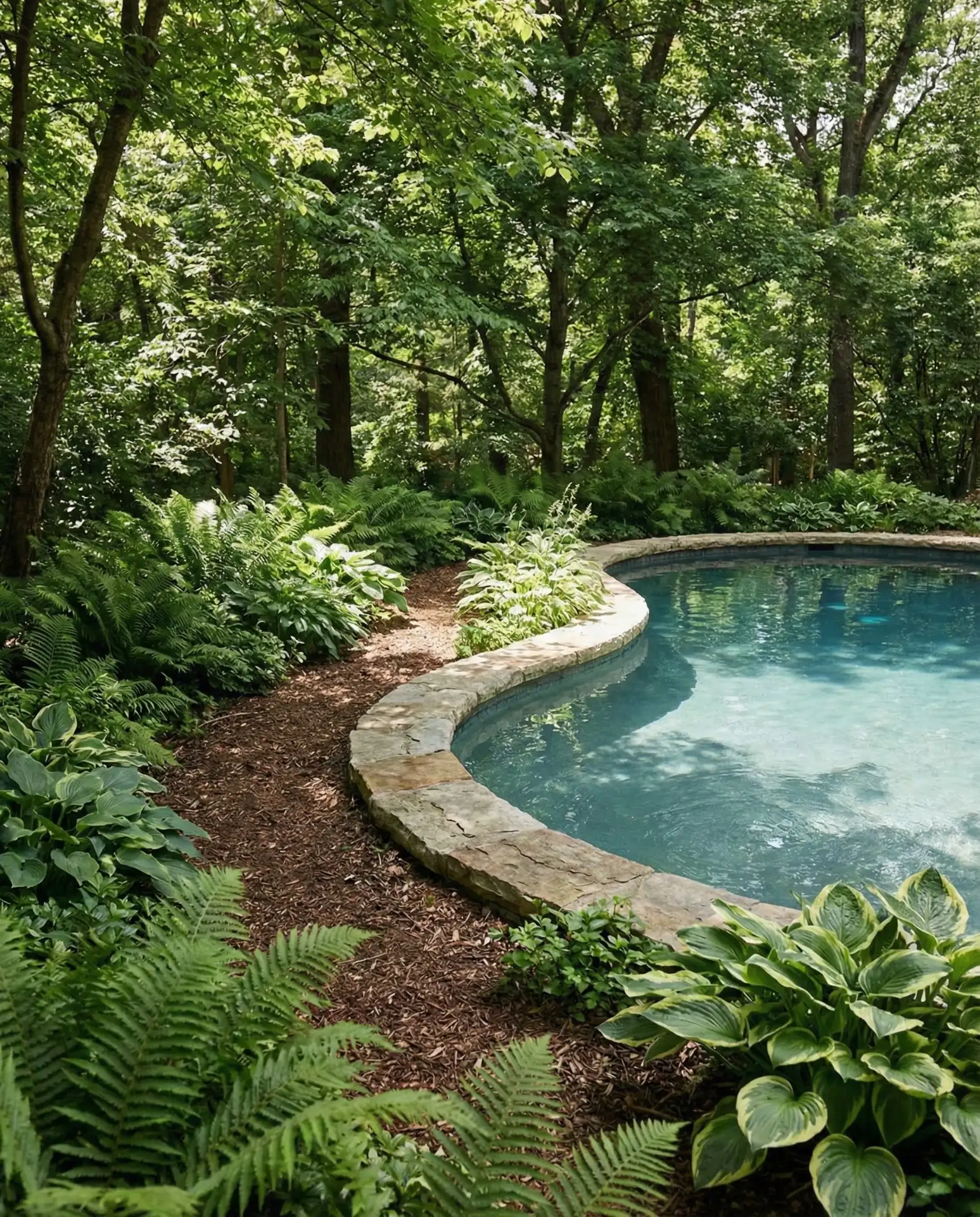 Kidney-Shaped Pool with Freeform Landscaping 1