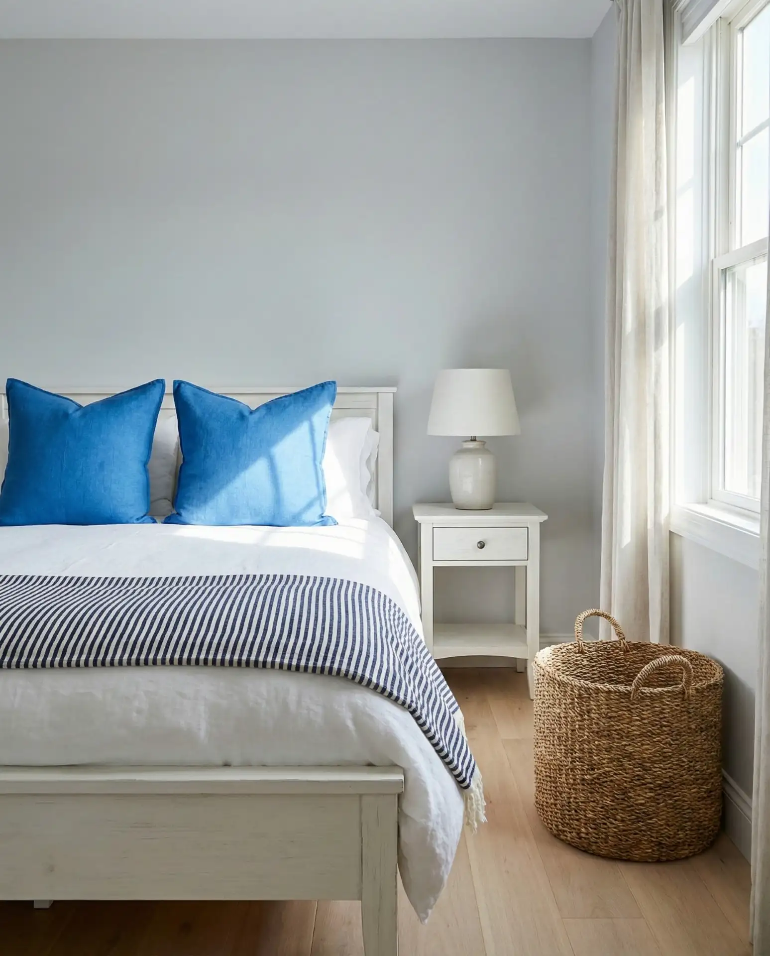 Light Grey with Bright Blue Accents 1