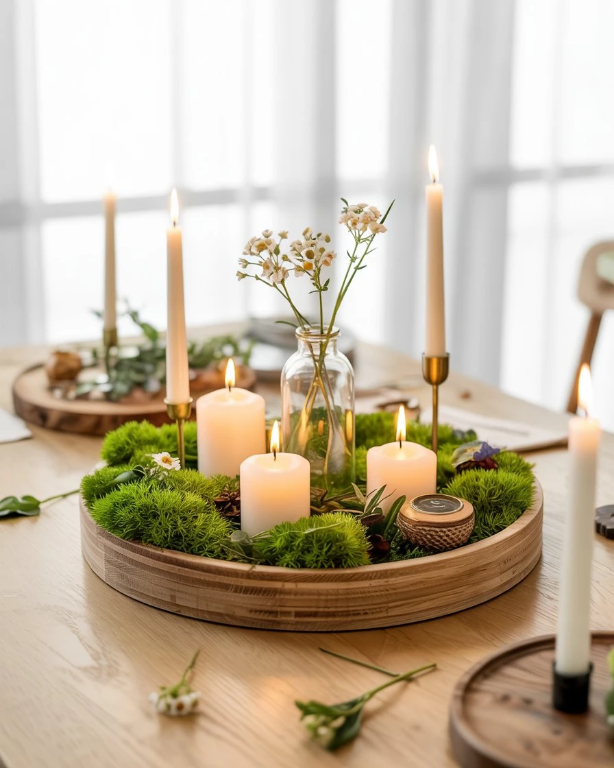 Live Moss Table Centerpieces 1