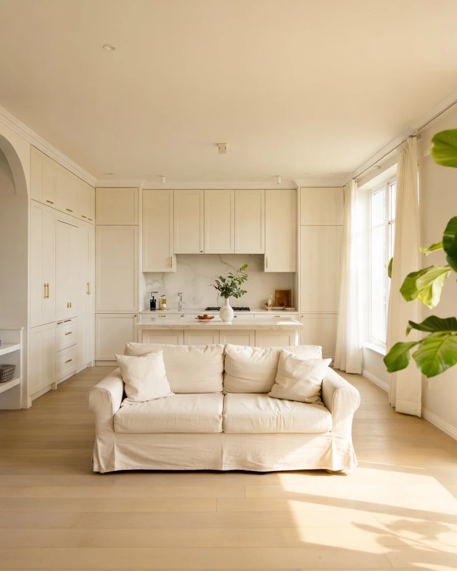 Living Room and Kitchen White Continuity 2