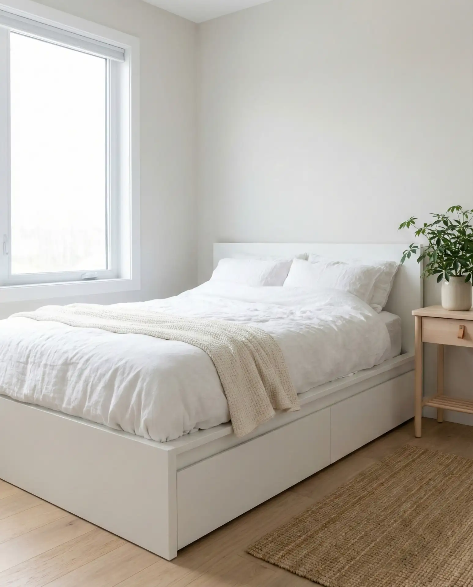 Low-Profile Platform Bed with Built-In Storage 1