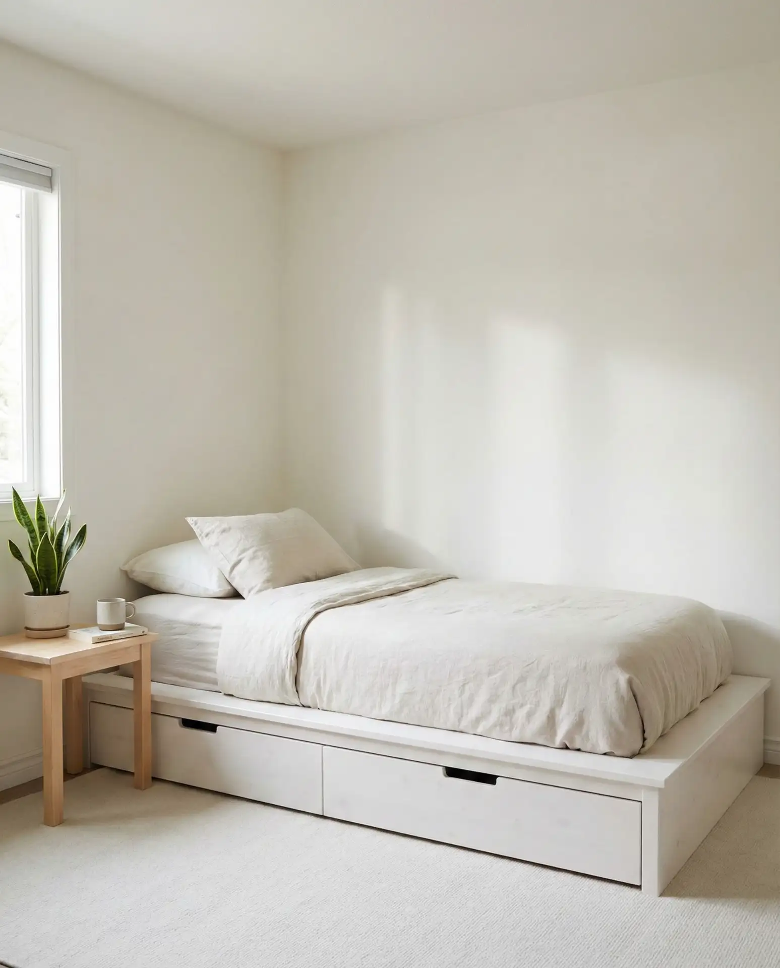 Low-Profile Platform Bed with Built-In Storage 2