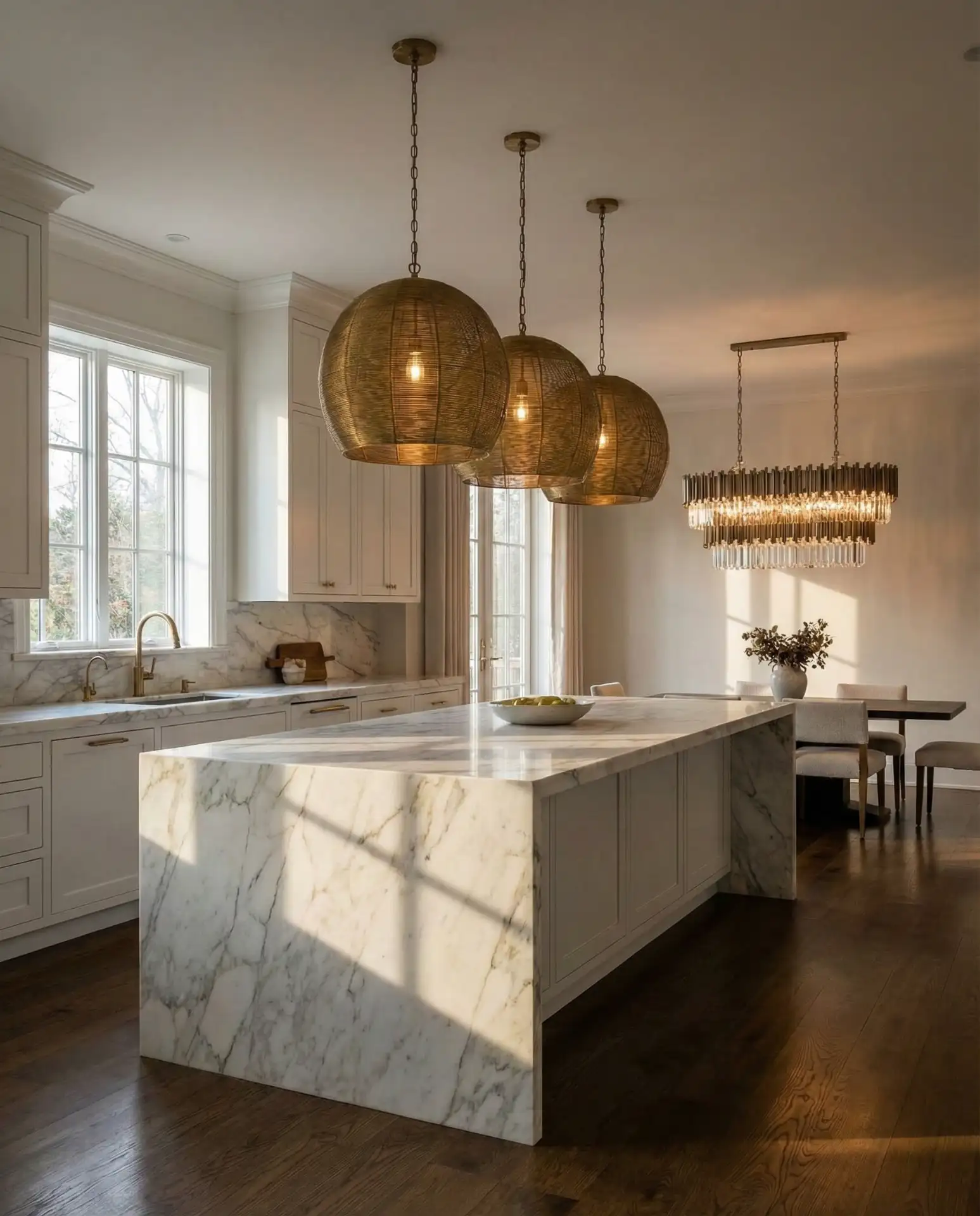 Luxury Kitchen with Statement Lighting 1