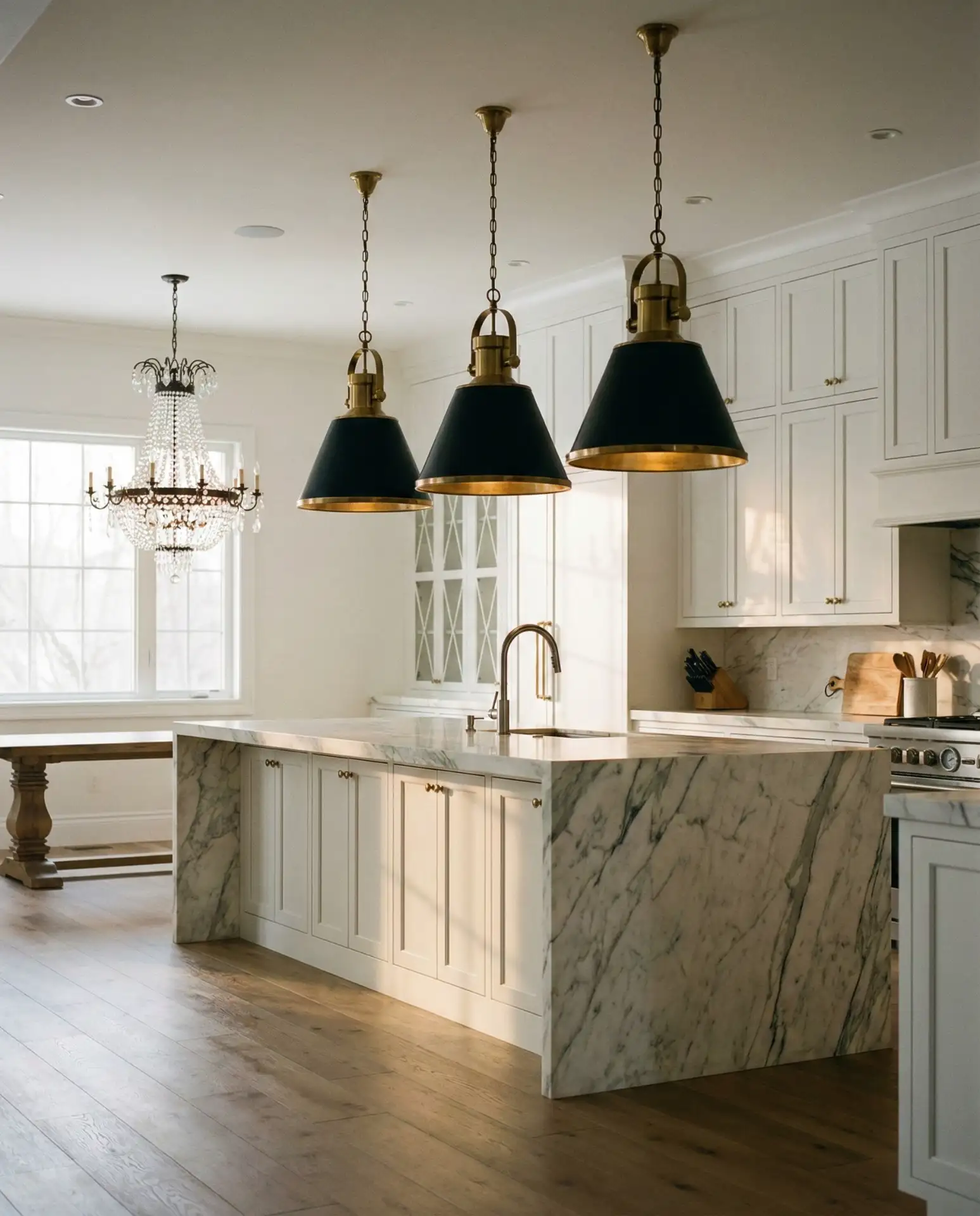 Luxury Kitchen with Statement Lighting 2