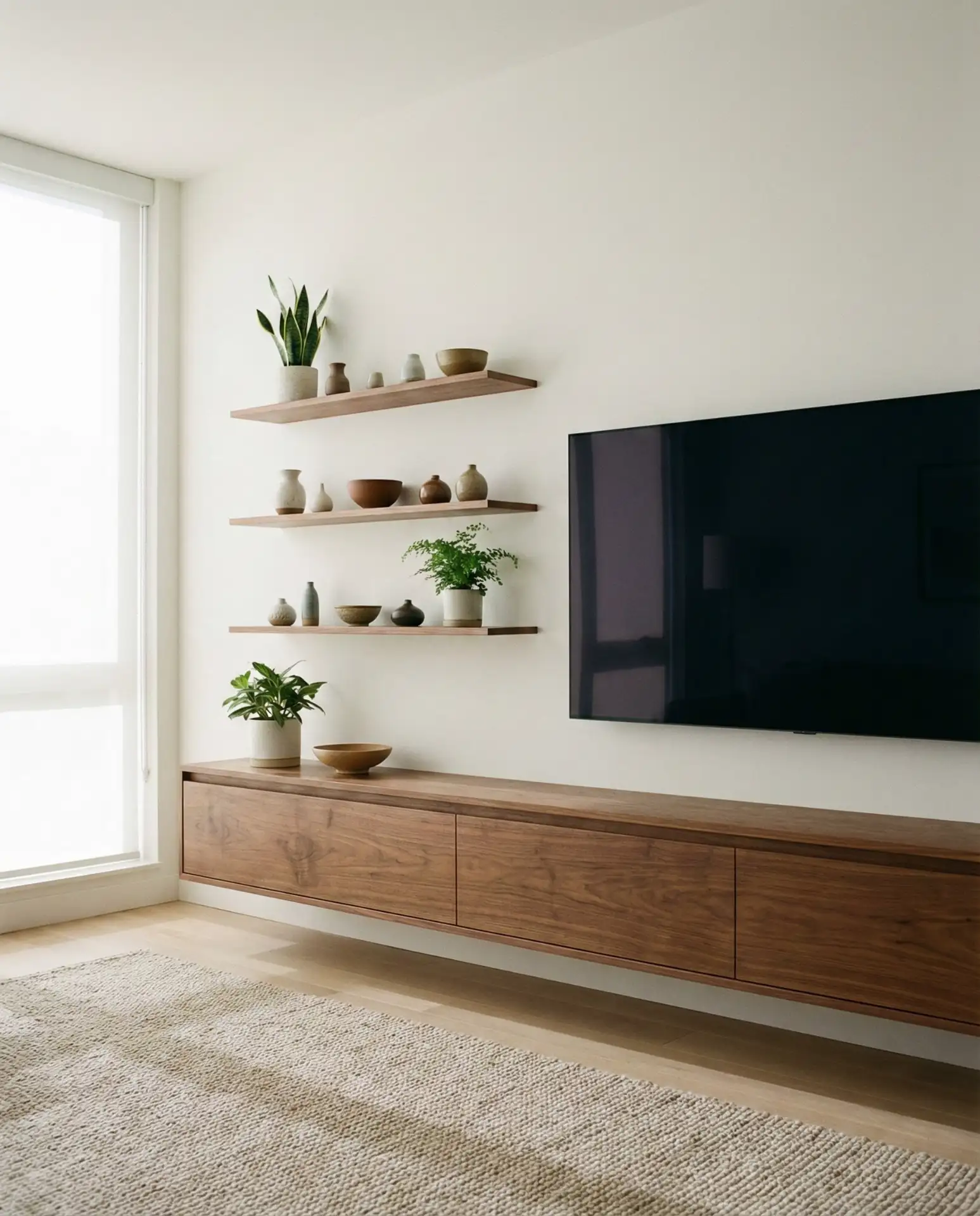 Marble Accent Wall with Brass Trim 1