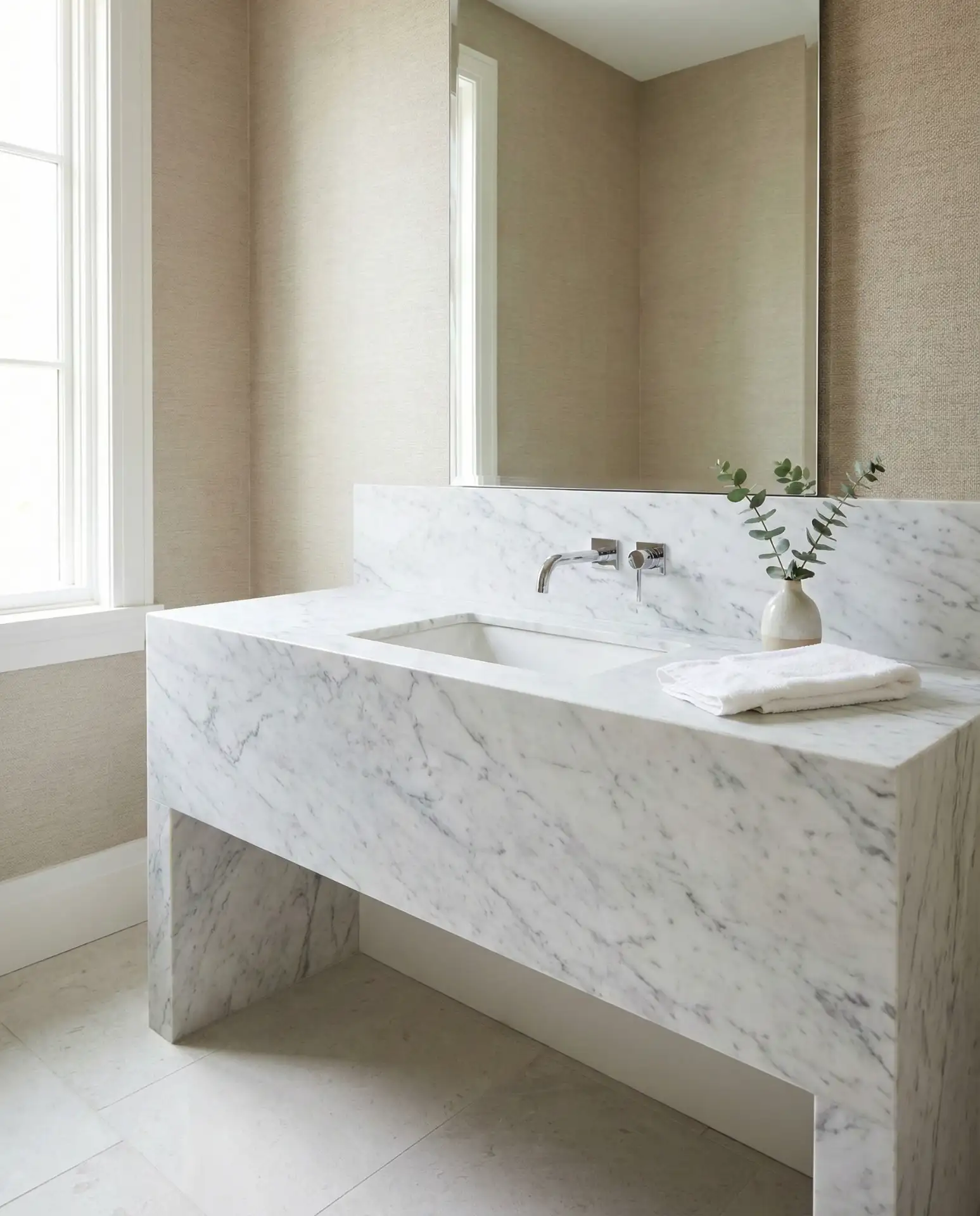 Marble Waterfall Countertop 2
