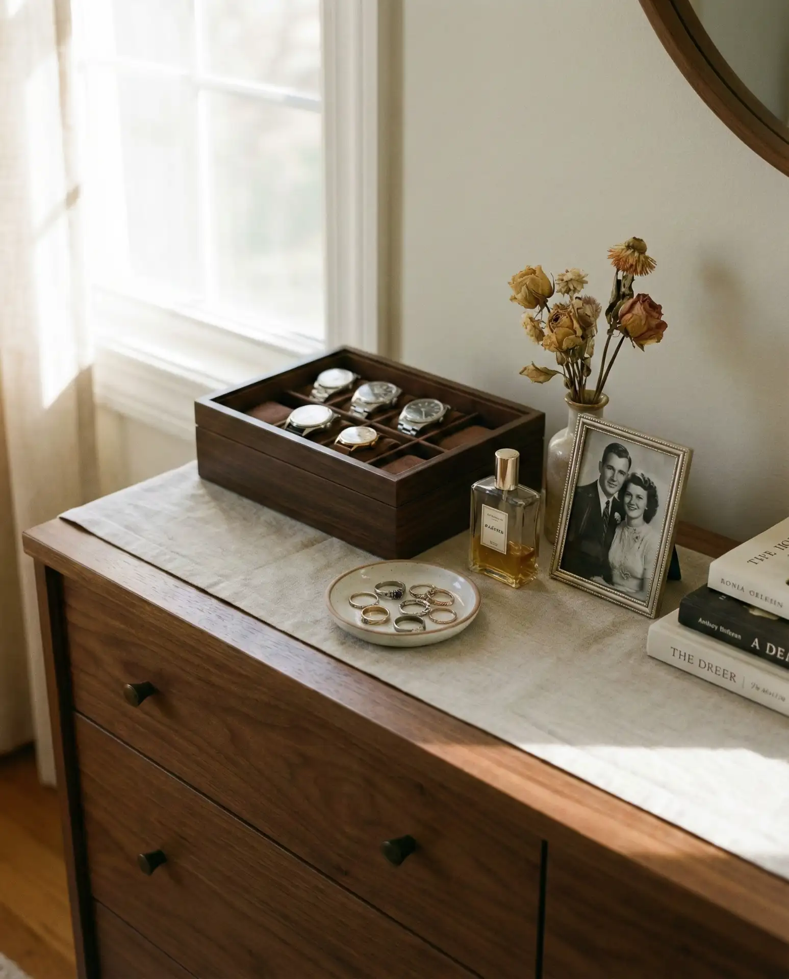 Master Bedroom Dresser with Personal Touches 2