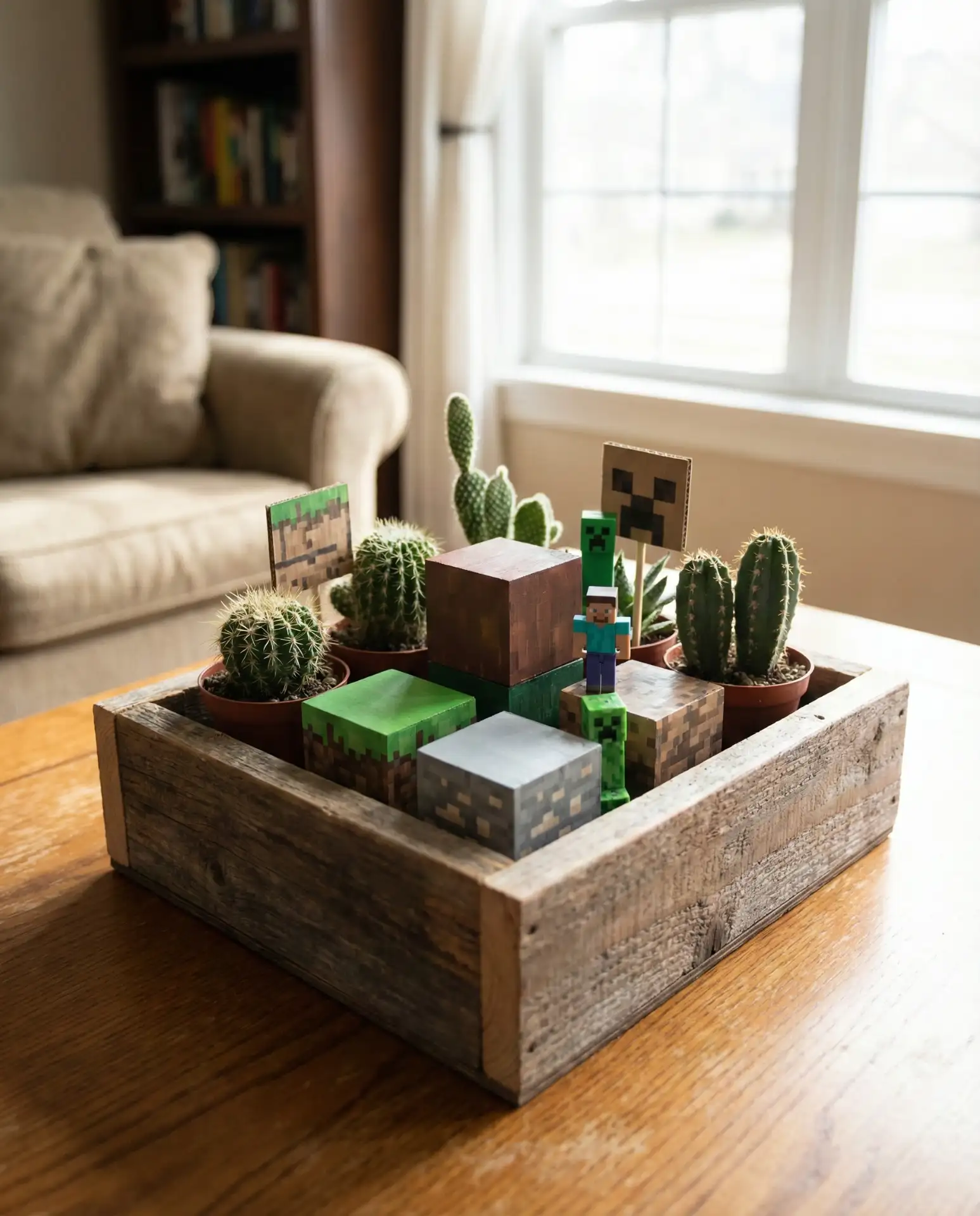 Minecraft-Inspired Fairy Garden 2