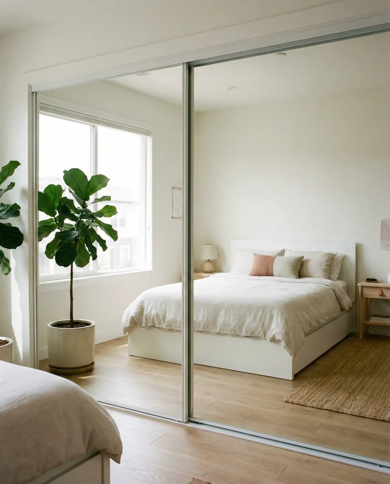 Mirrored Closet Doors to Expand Visual Space 2