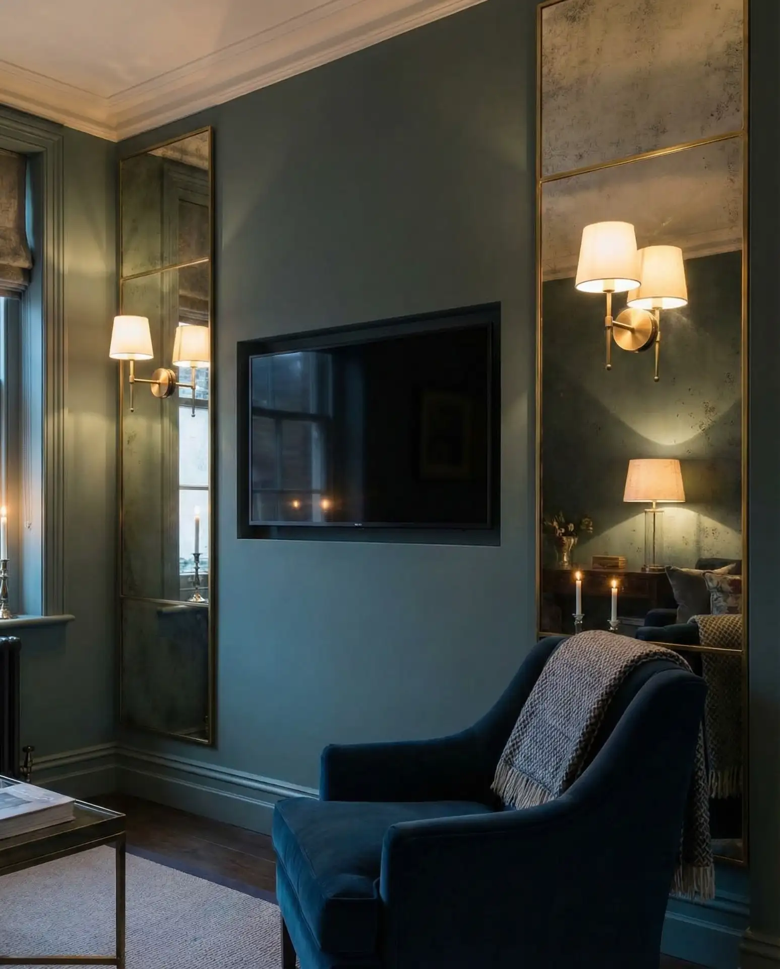 Mirrored Panel Surround for Reflective Depth 1