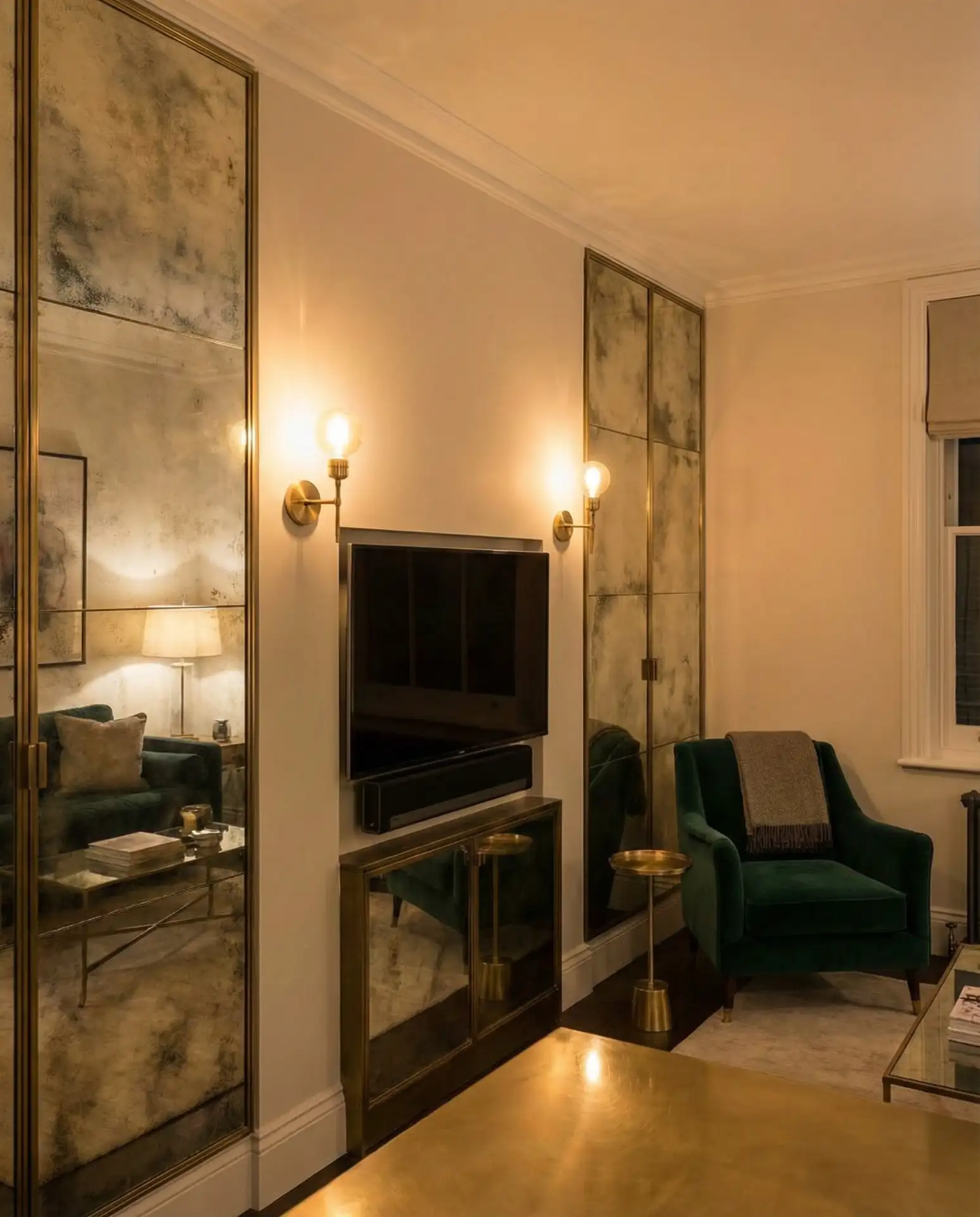 Mirrored Panel Surround for Reflective Depth 2