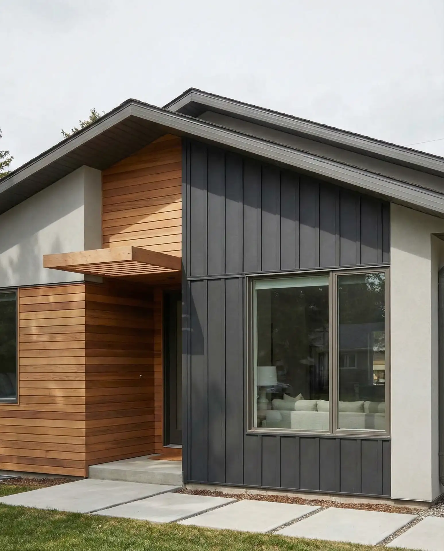 Mixed Material Contemporary Facade 1