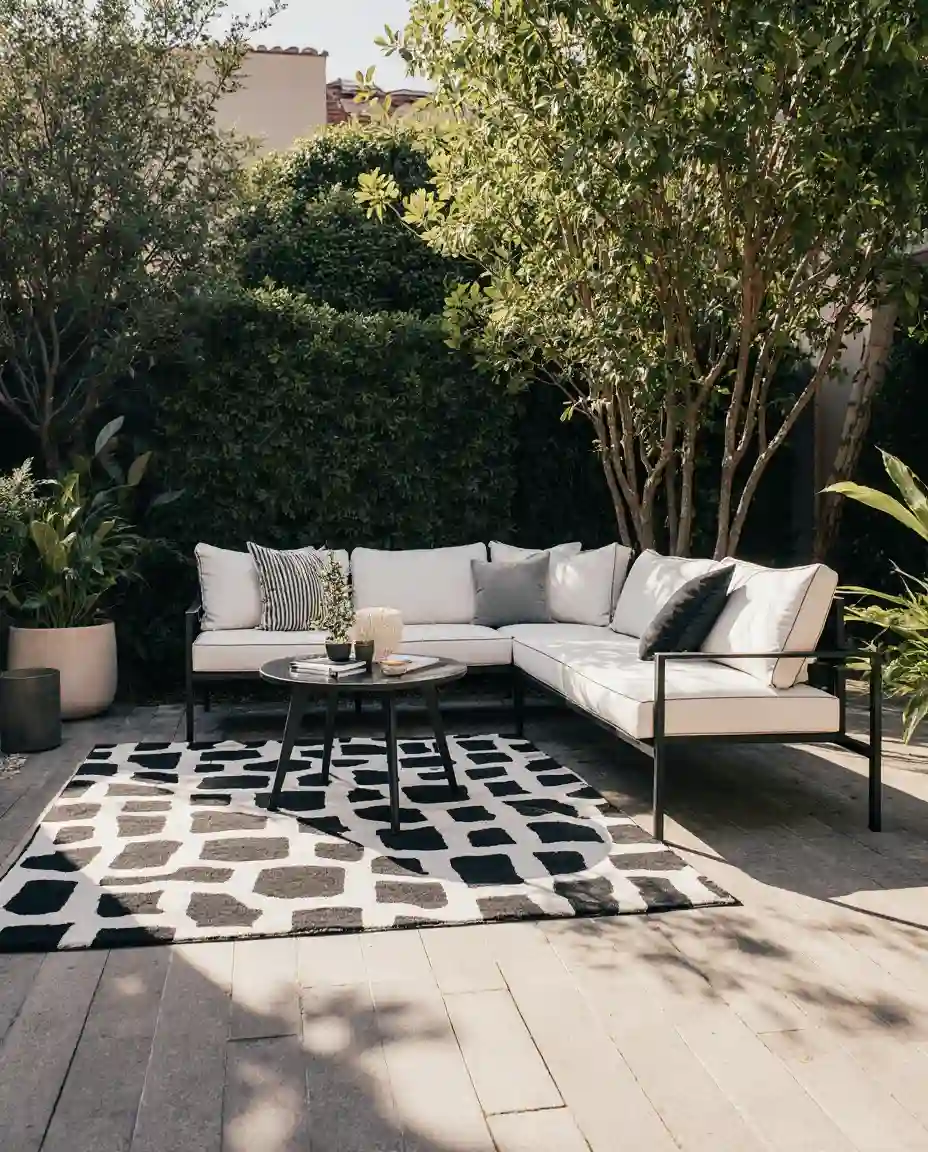 Modern Black and White Patio 2