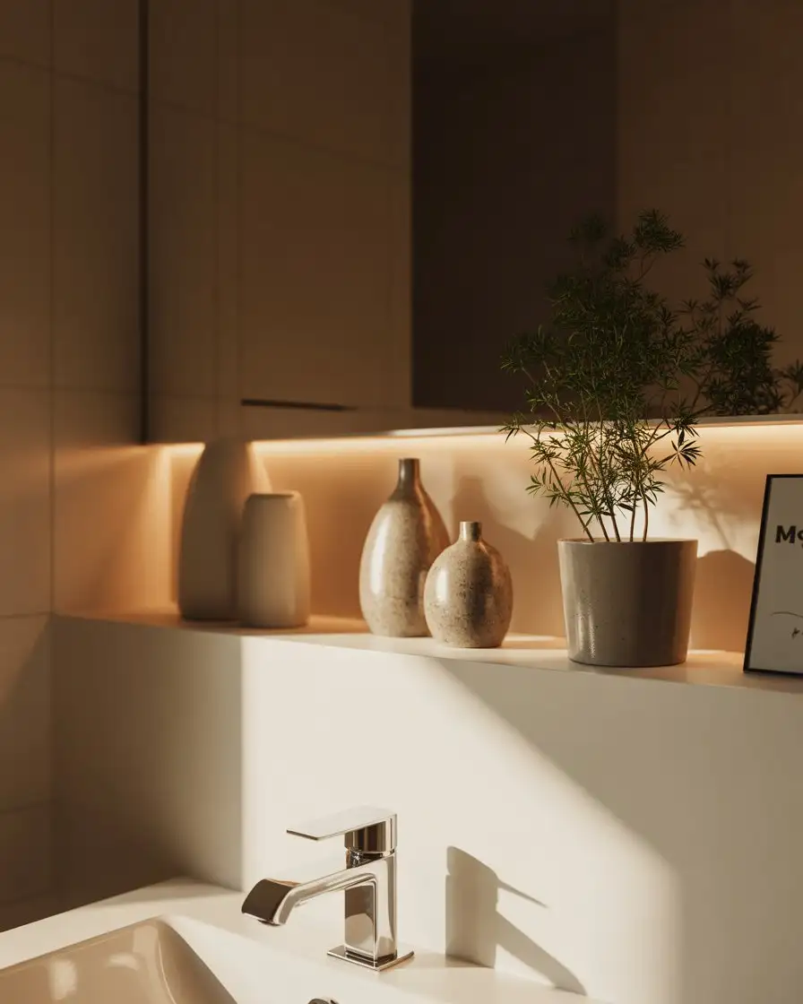 Modern Wall Shelves with Integrated LED Lighting 2