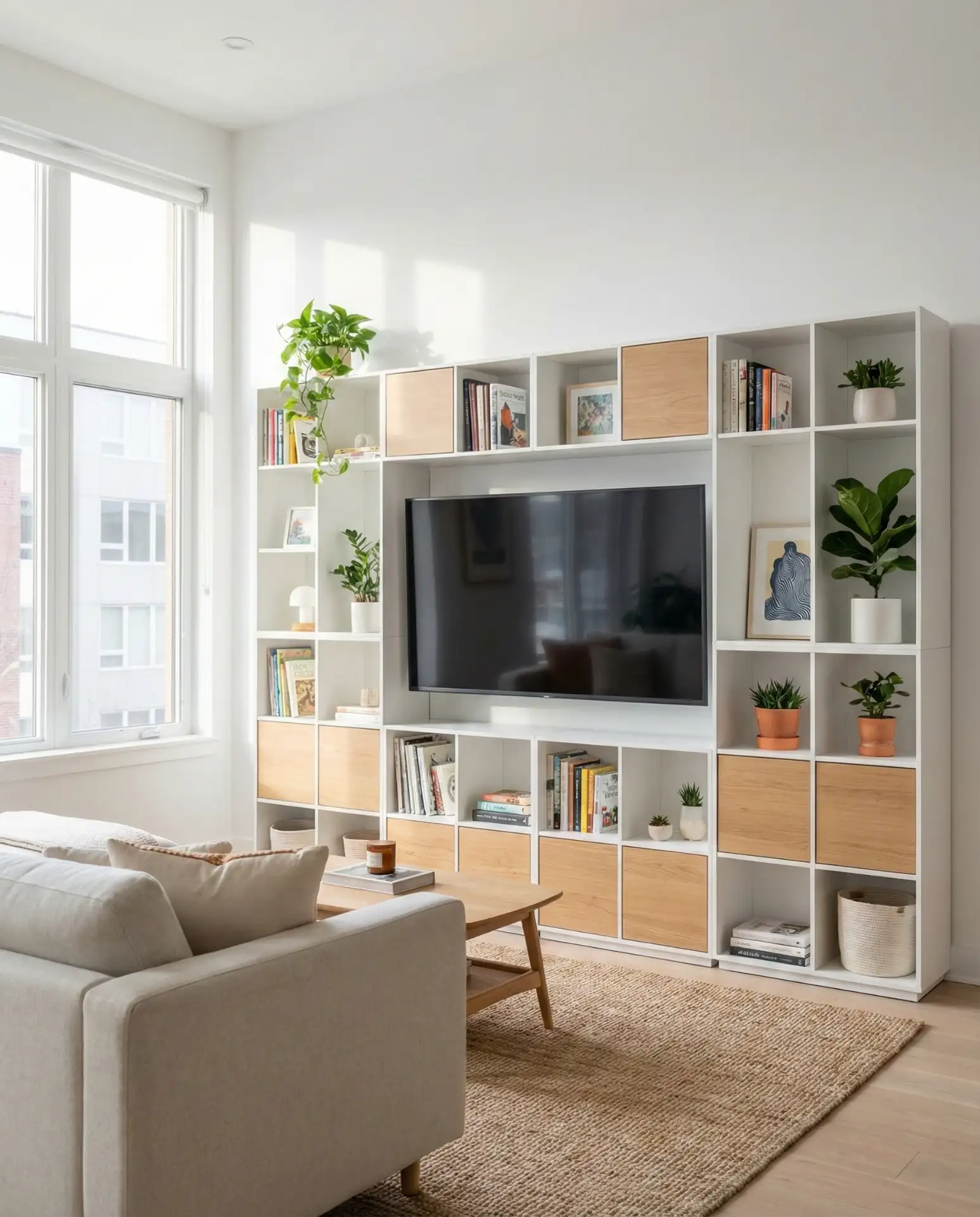 Modular Shelving with Rotating Display 2