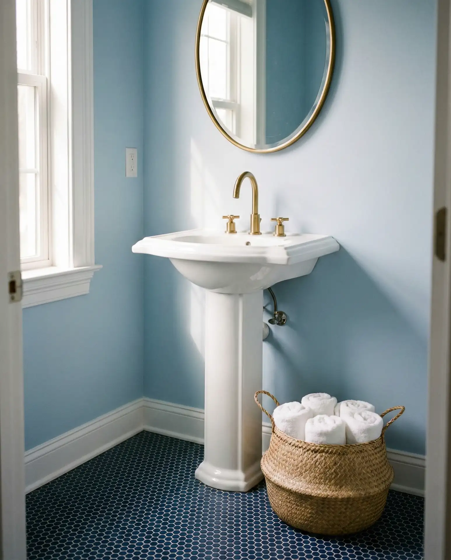 Monochrome Blue with Brass Accents 1