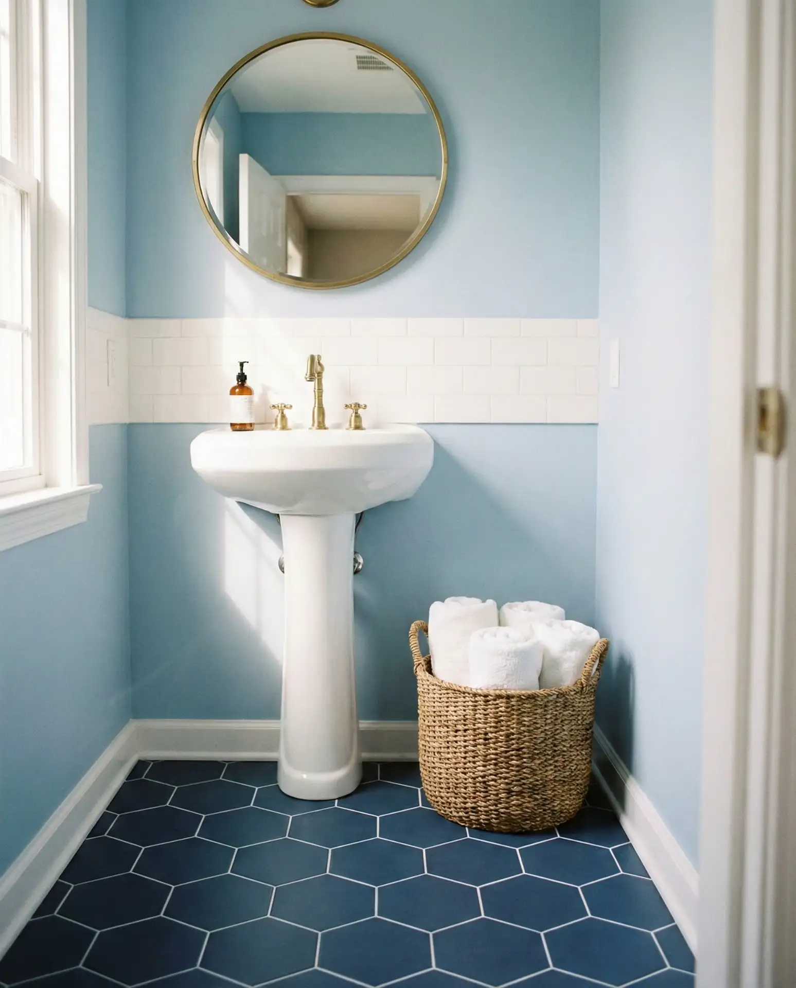 Monochrome Blue with Brass Accents 2