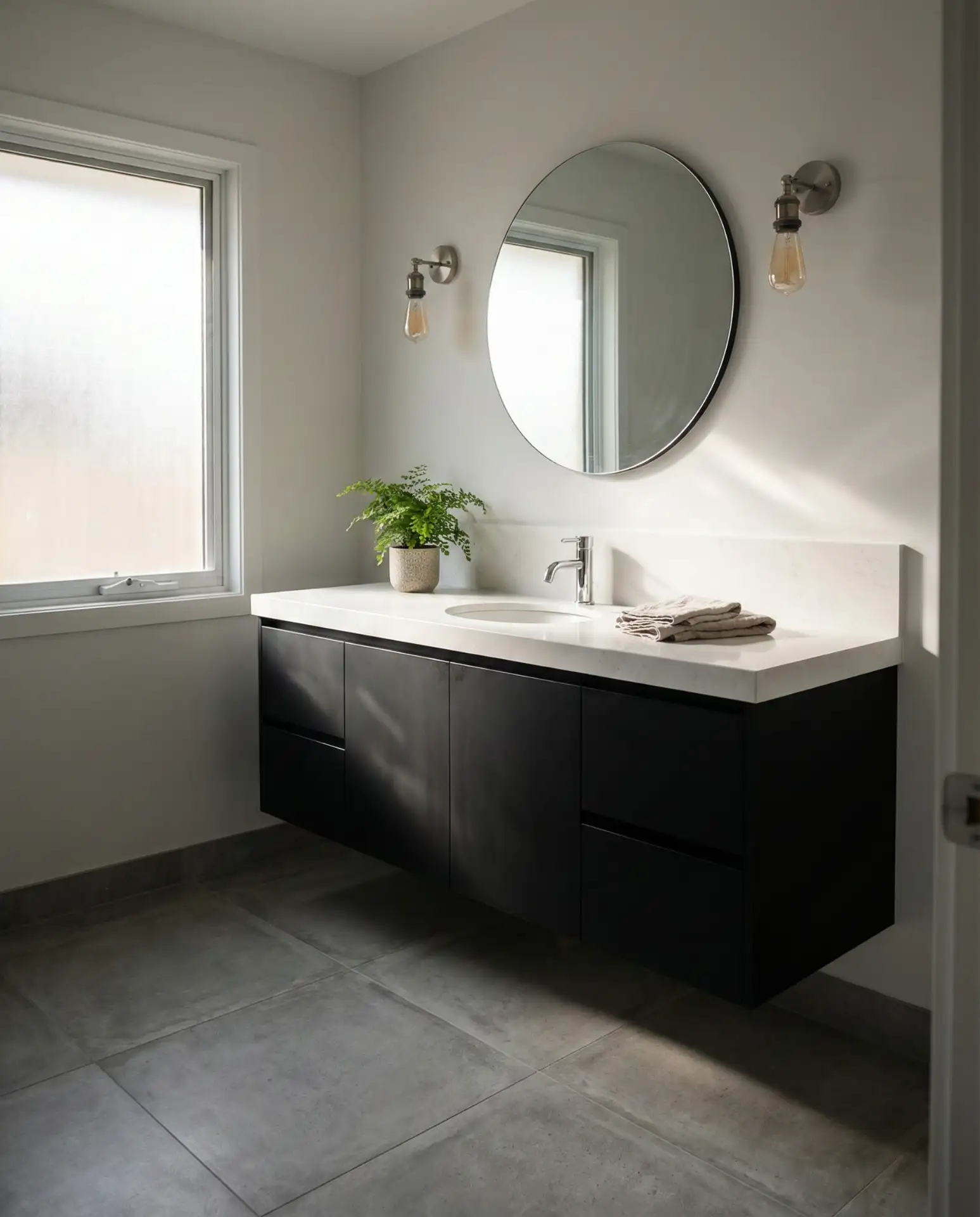 Moody Aesthetic Black Vanity 1