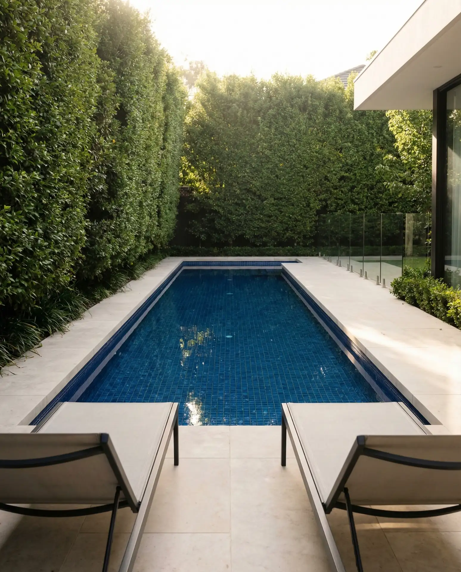 Narrow Lap Pool Along Property Line 1