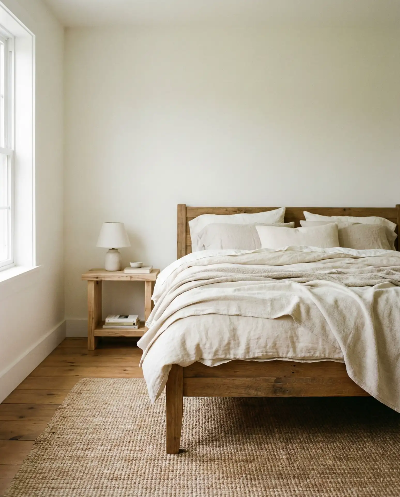 Neutral Linen Bedding in Layered Tones 1
