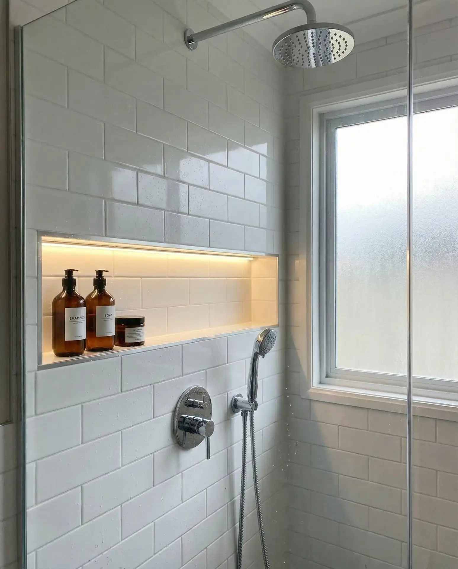 Niche Shelving in Shower Wall 1