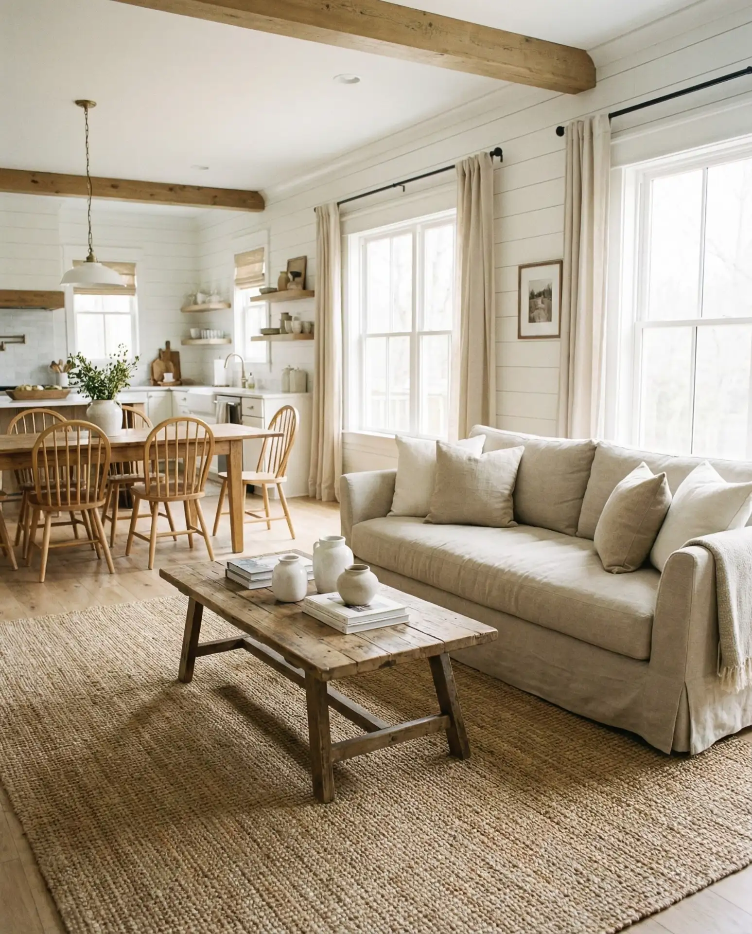 Open Floor Plans with Defined Zones Using Rugs 1