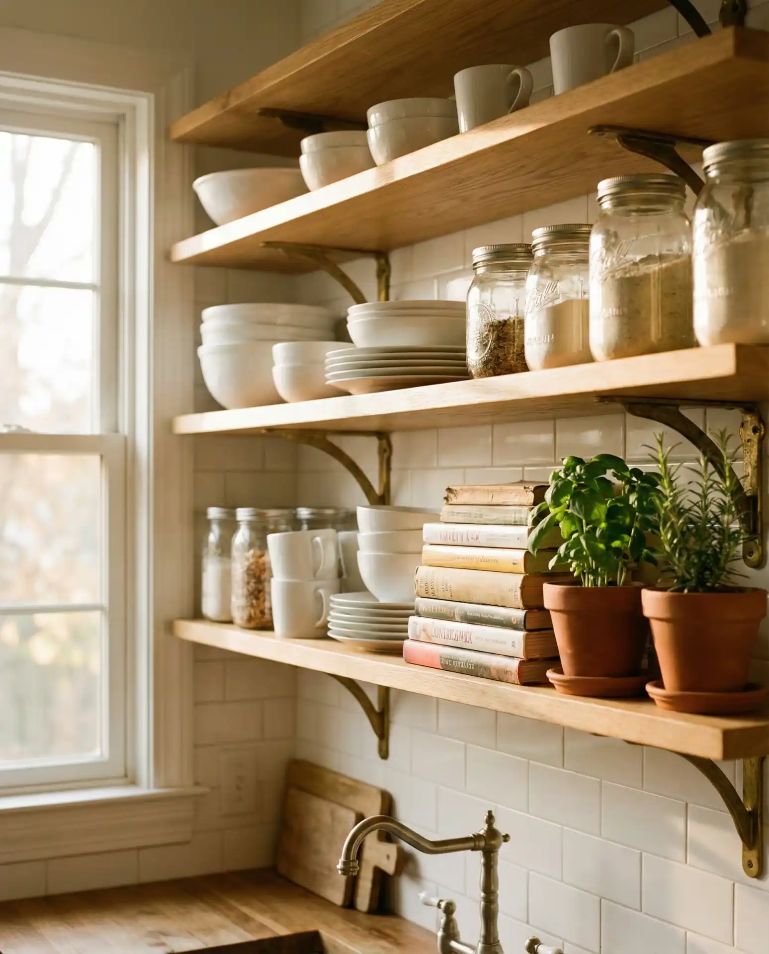 Open Shelving in the Kitchen 1