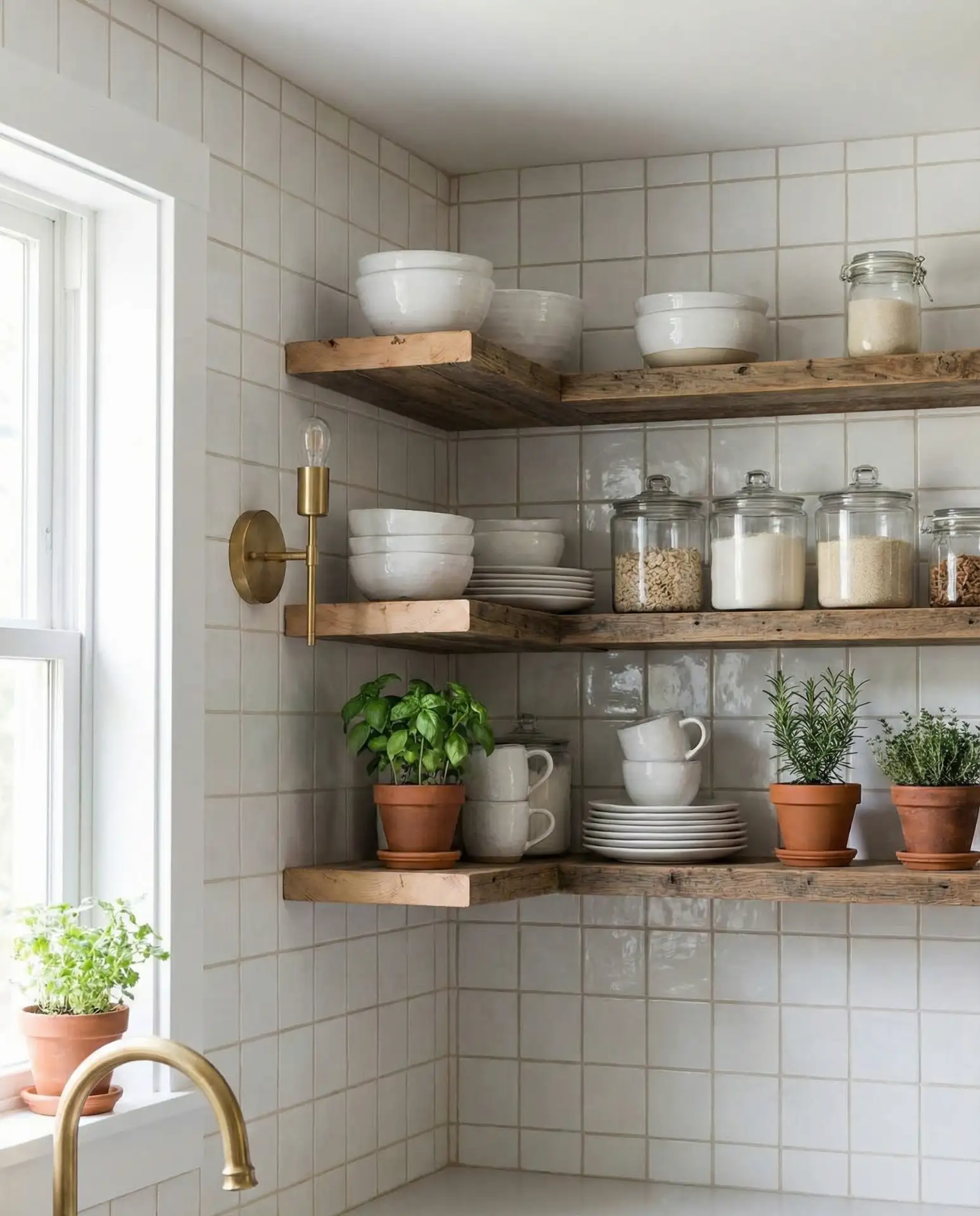 Open Shelving with Curated Displays 1