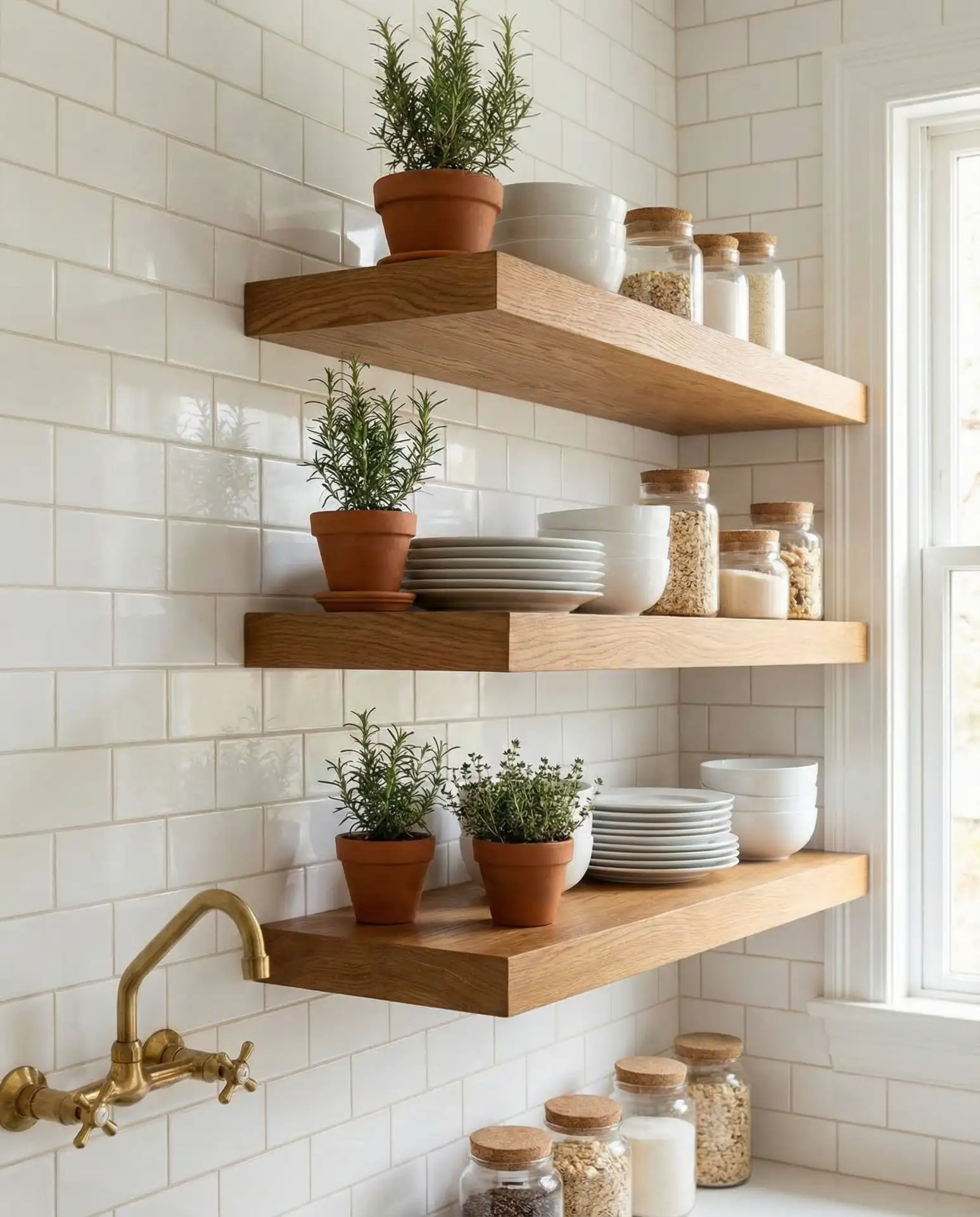 Open Shelving with Curated Displays 2