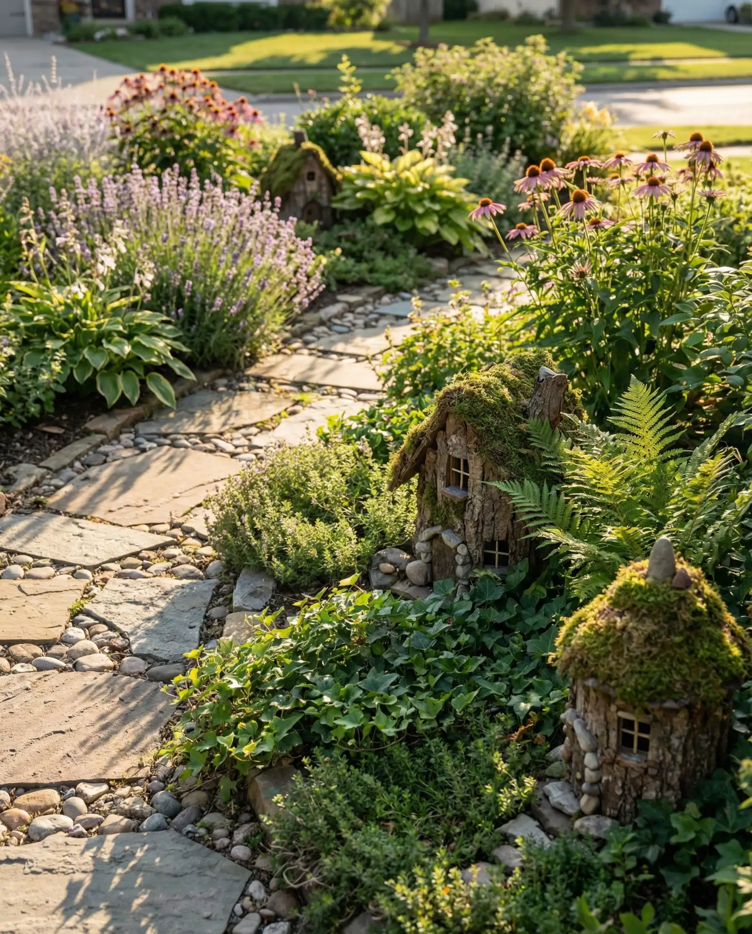 Outdoor Flower Bed Fairy Garden 1