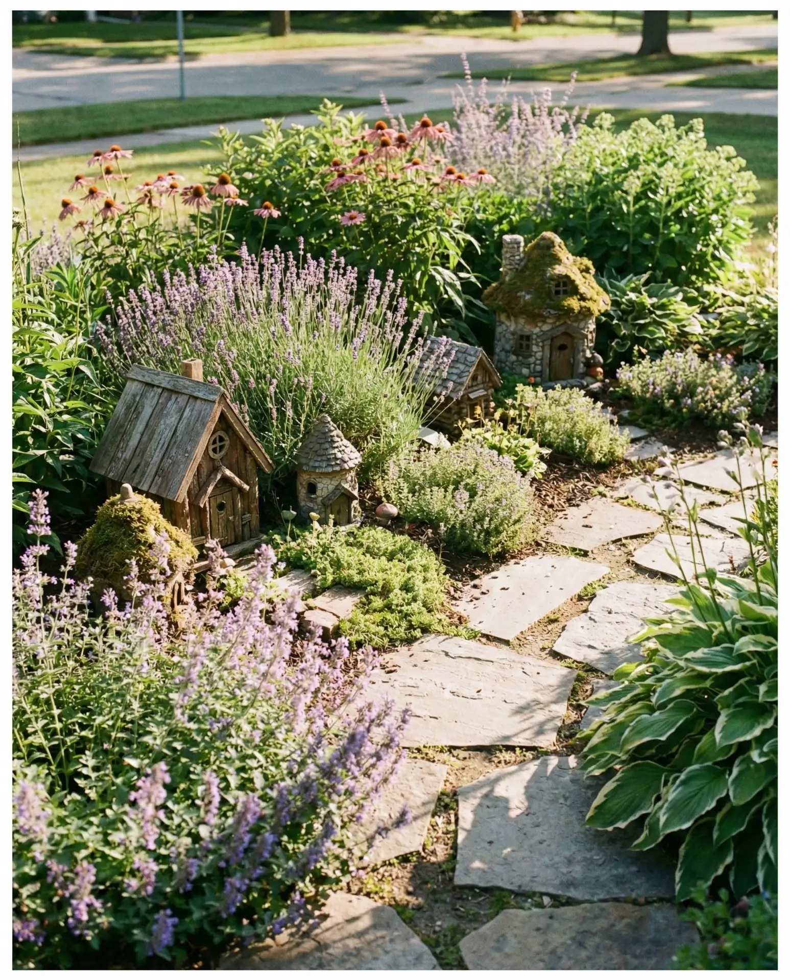 Outdoor Flower Bed Fairy Garden 2