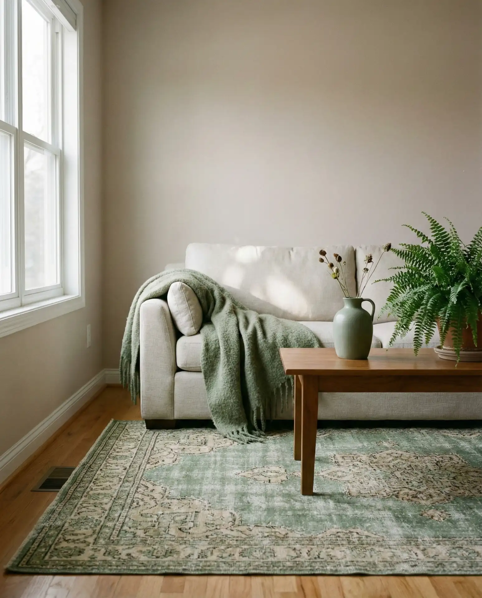 Pale Taupe with Sage Green Accents 2