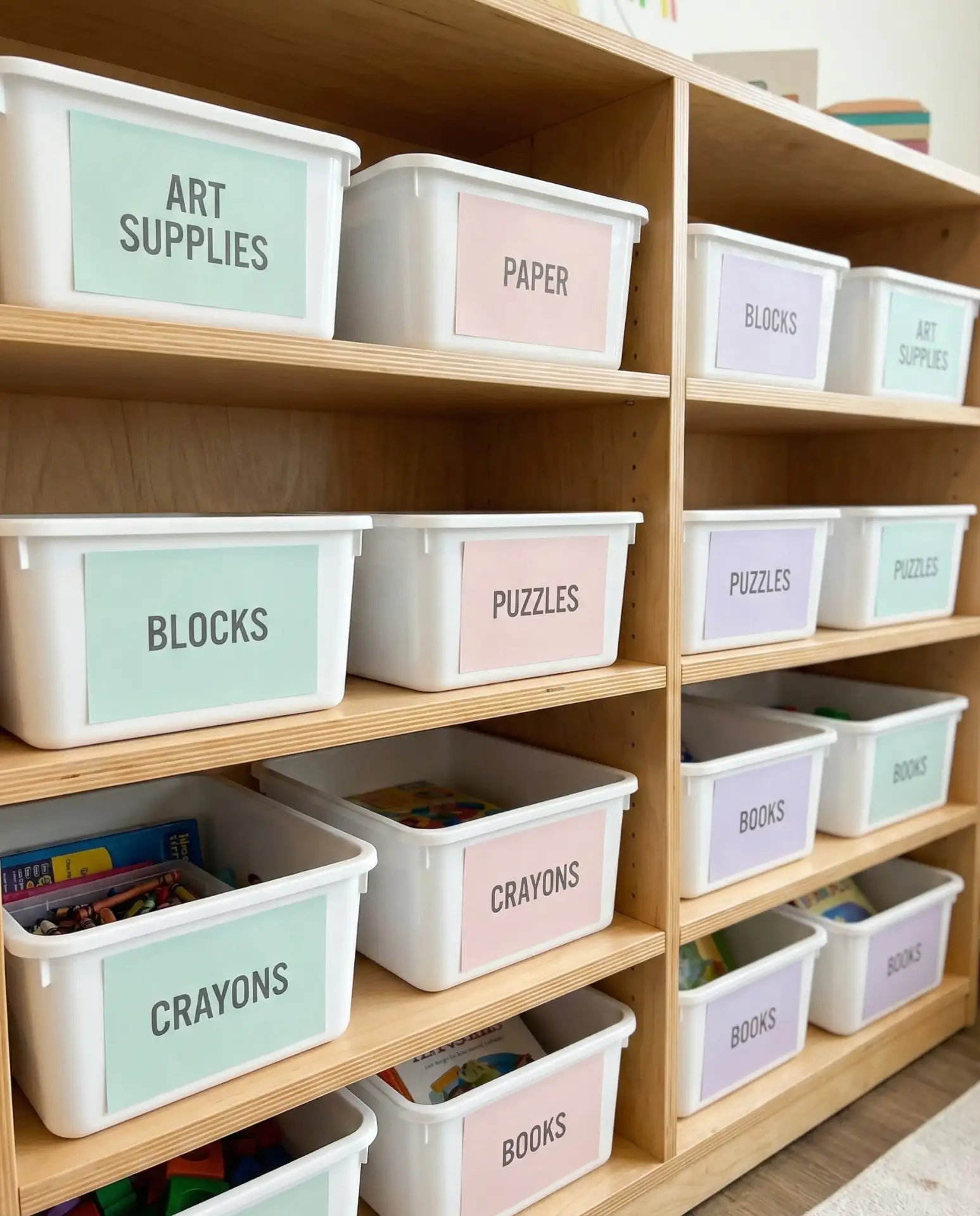 Pastel Classroom Labels with Modern Fonts 1