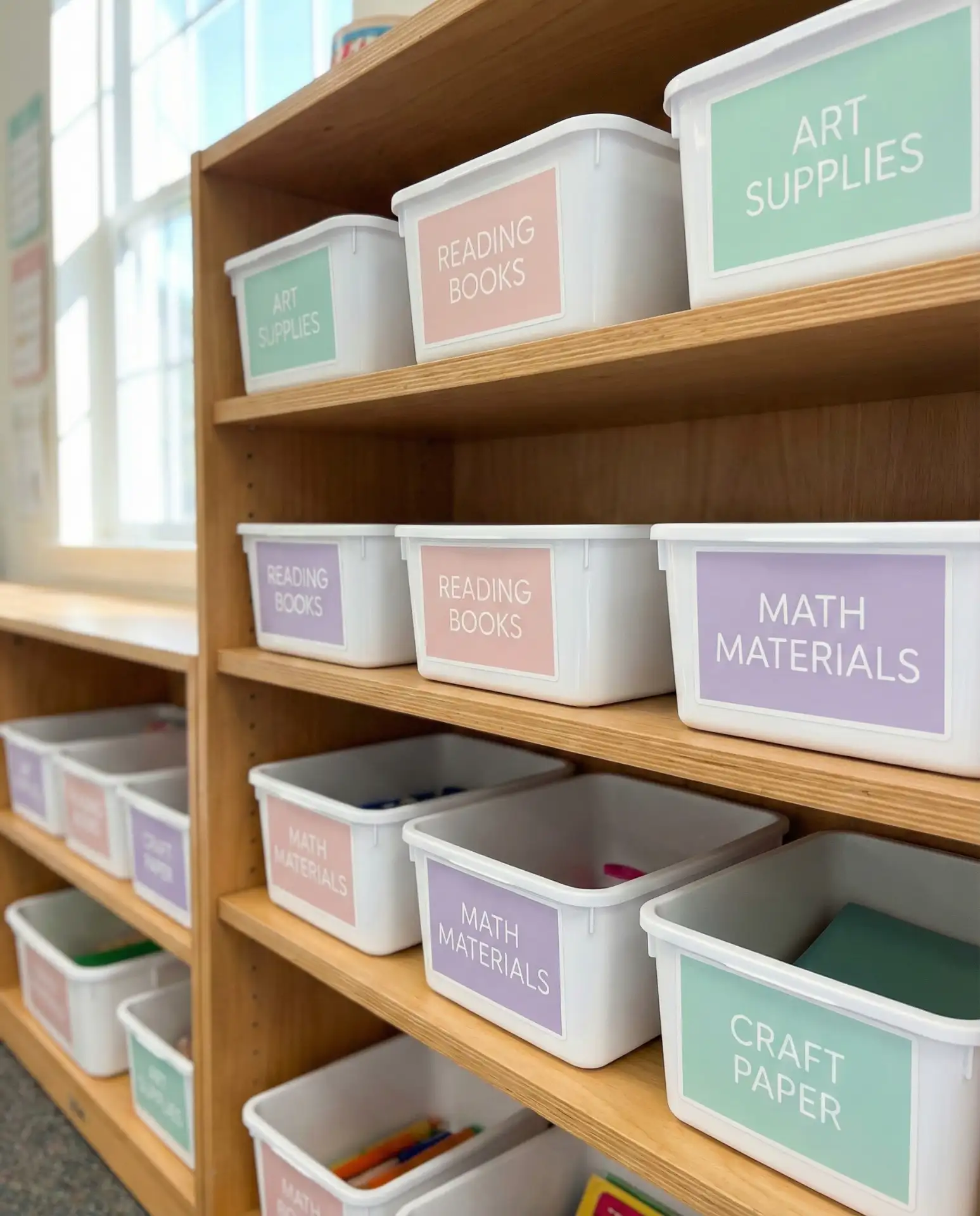 Pastel Classroom Labels with Modern Fonts 2