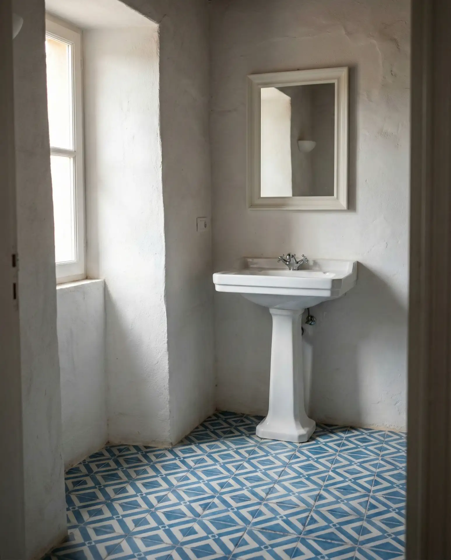 Patterned Cement Tile Floor 2