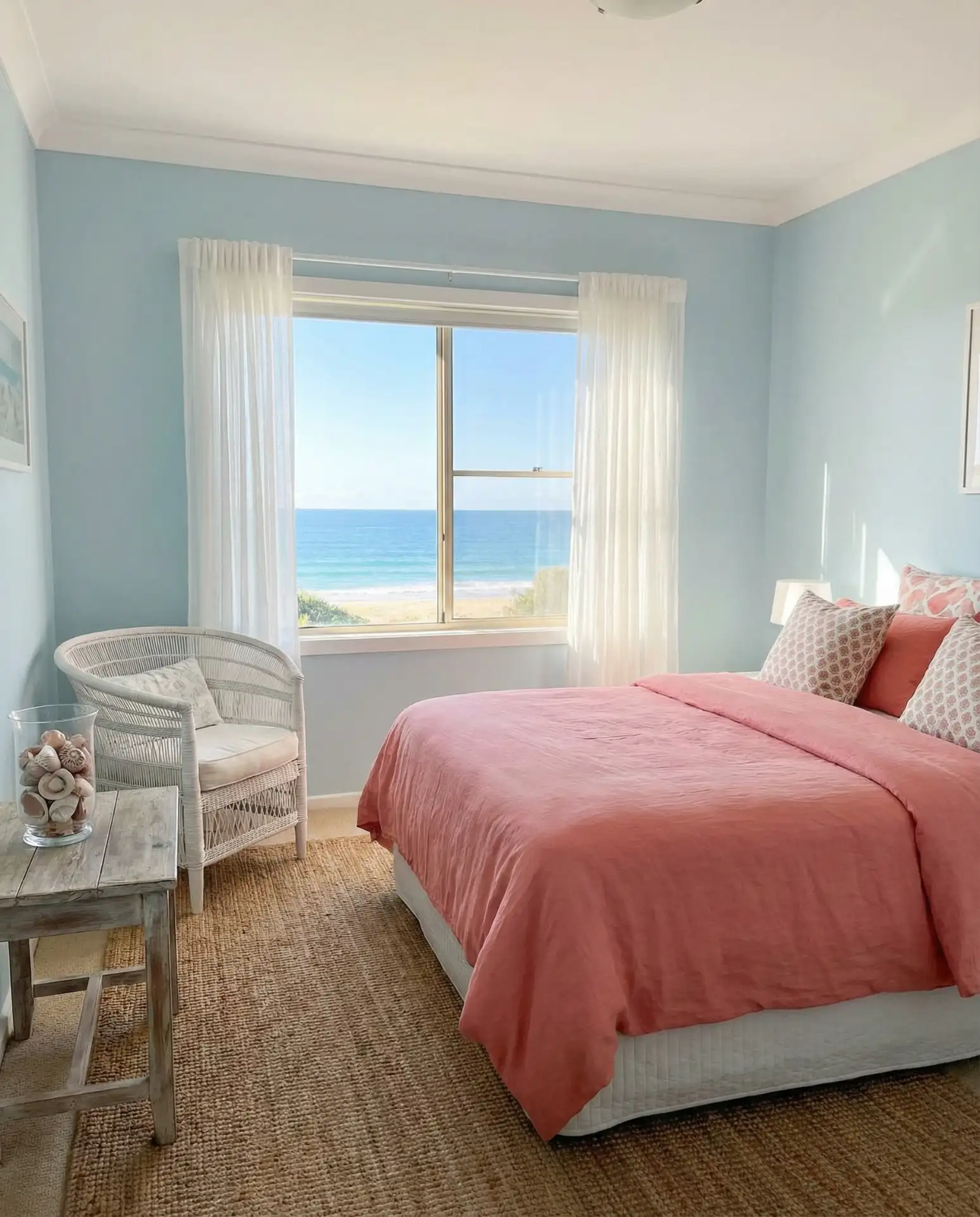 Pink and Blue Coastal Bedroom 2