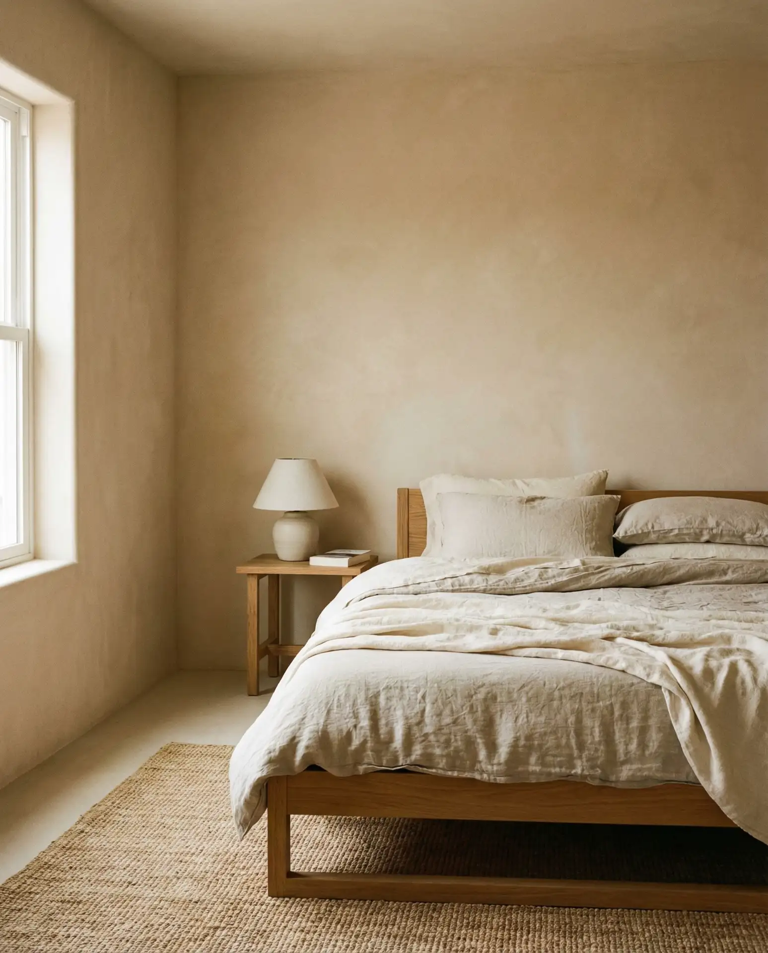 Plaster-Style Wall Finishes in Neutral Bedrooms 2