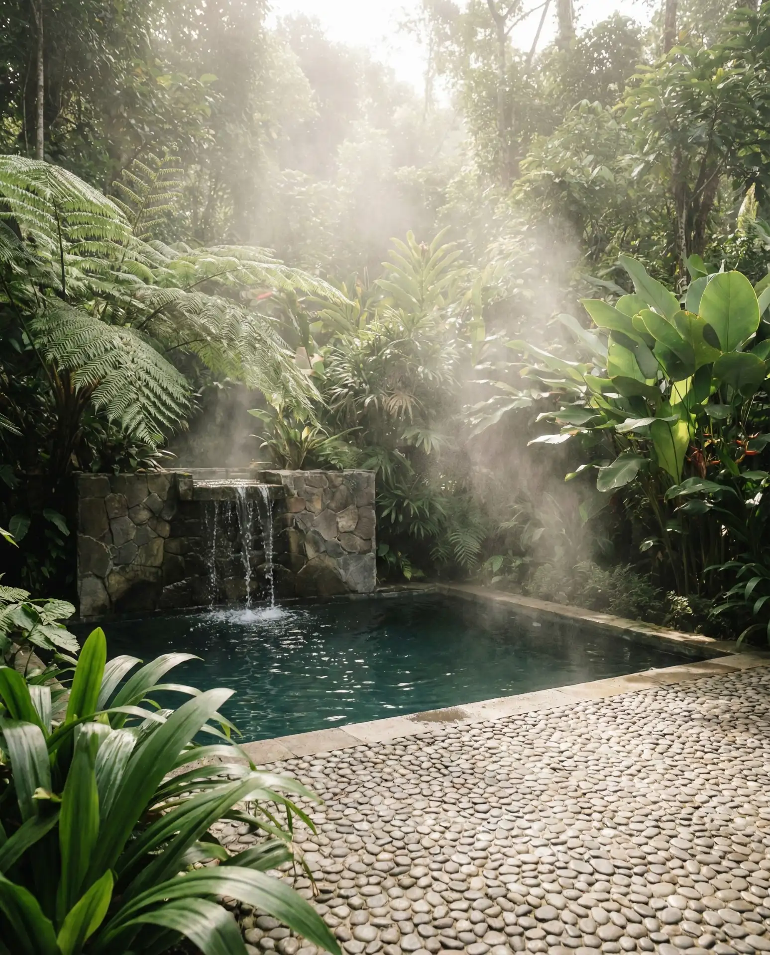 Plunge Pool with Waterfall Feature 1