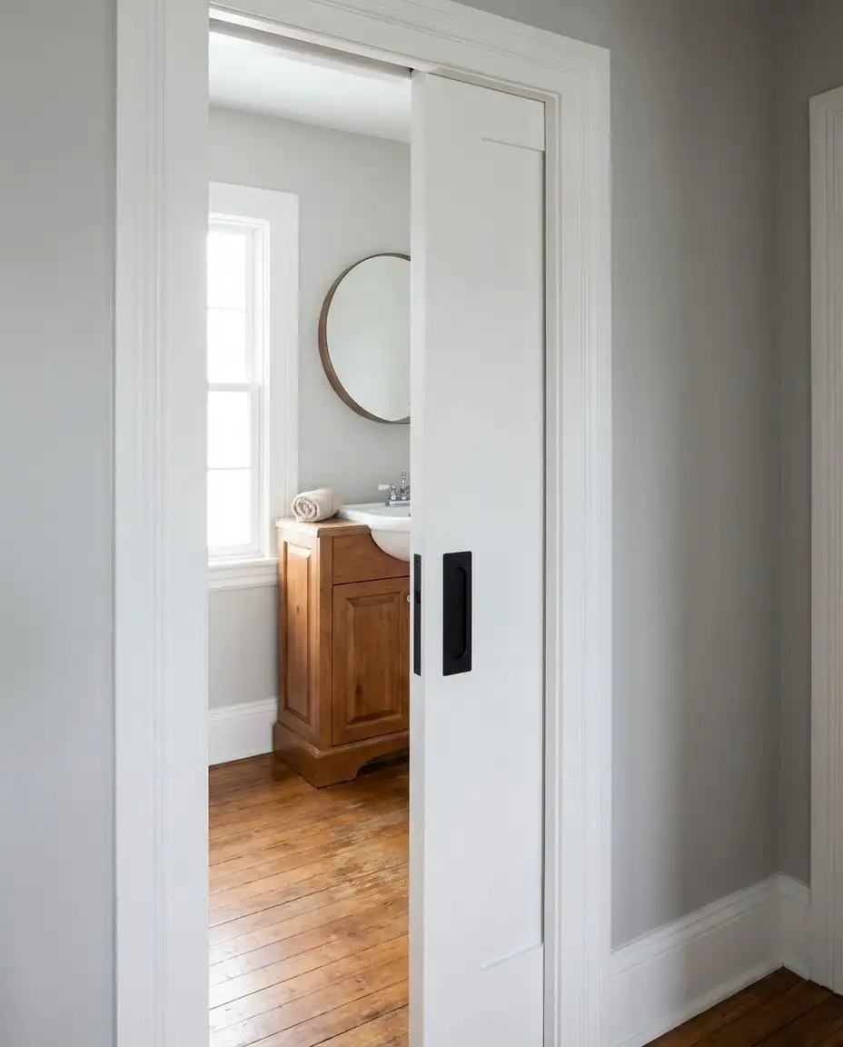 Pocket Door to Save Swing Space 2