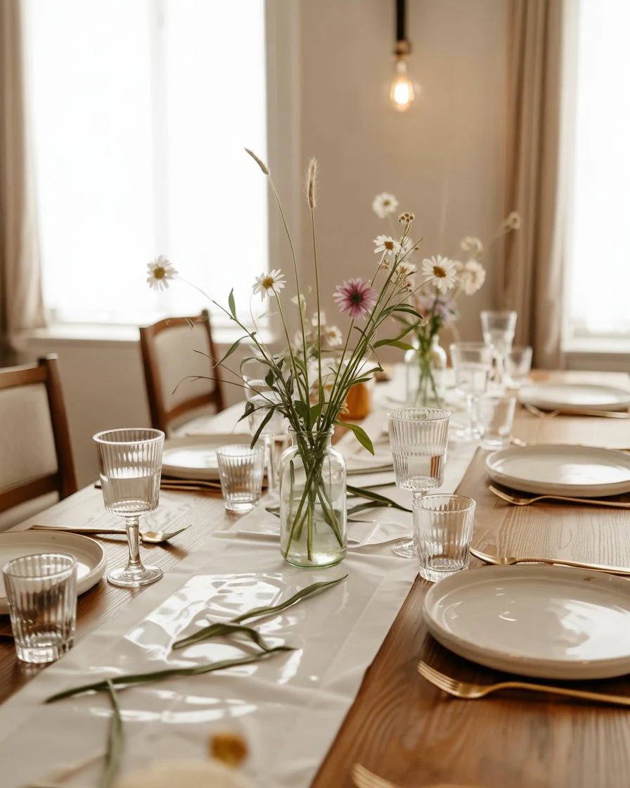 Pressed Flower Table Runners on Clear Resin 2