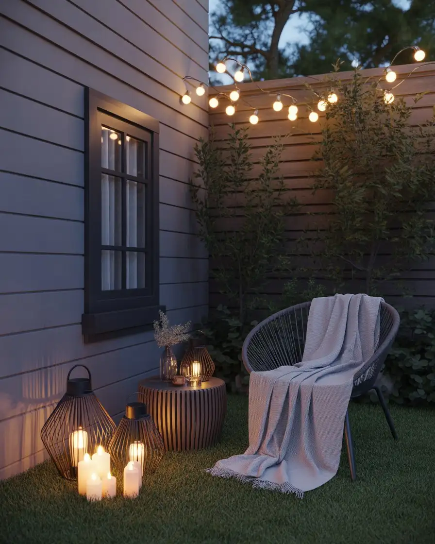 Romantic Candlelit Corner with Lanterns 1