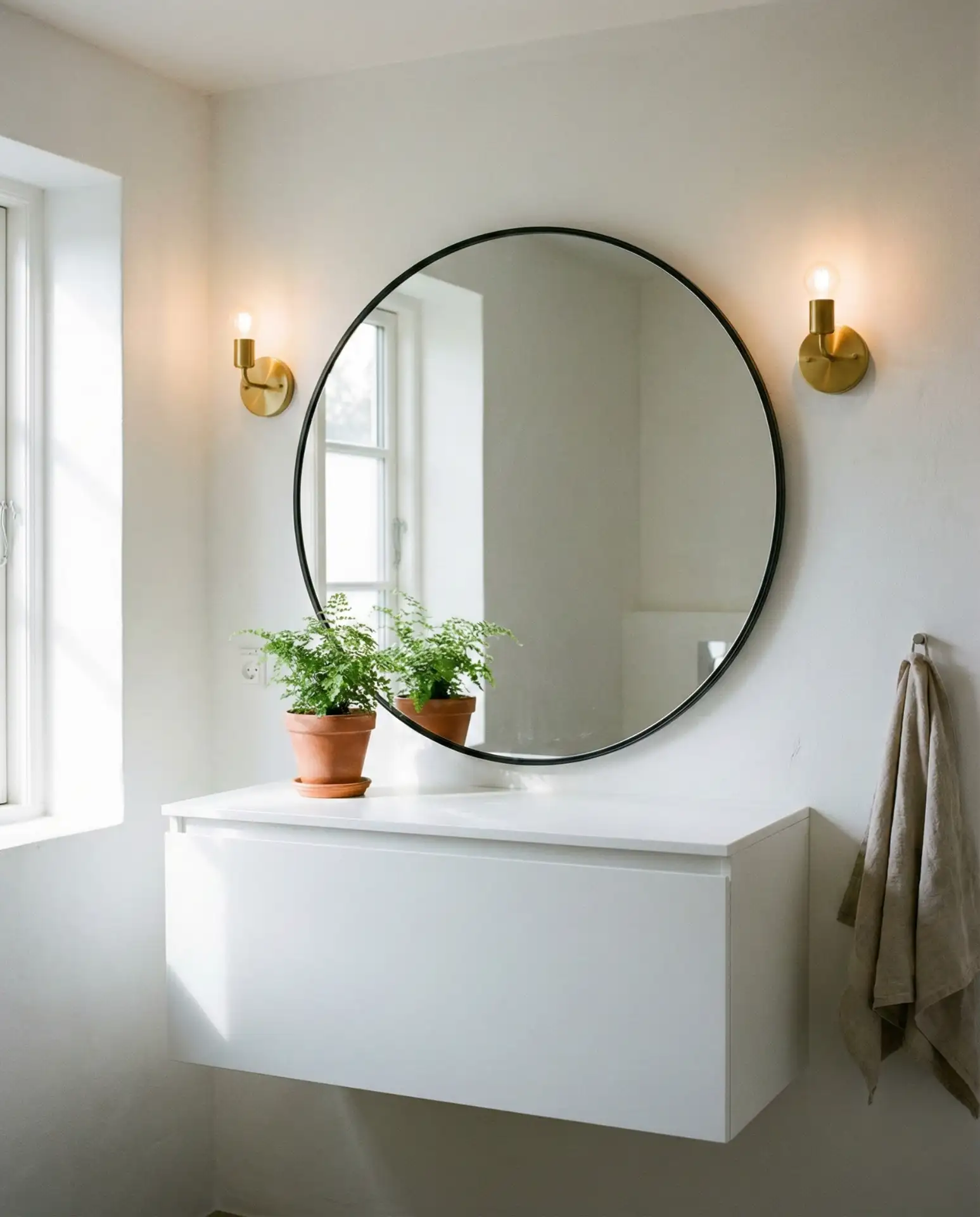 Round Mirror to Soften Angles 2